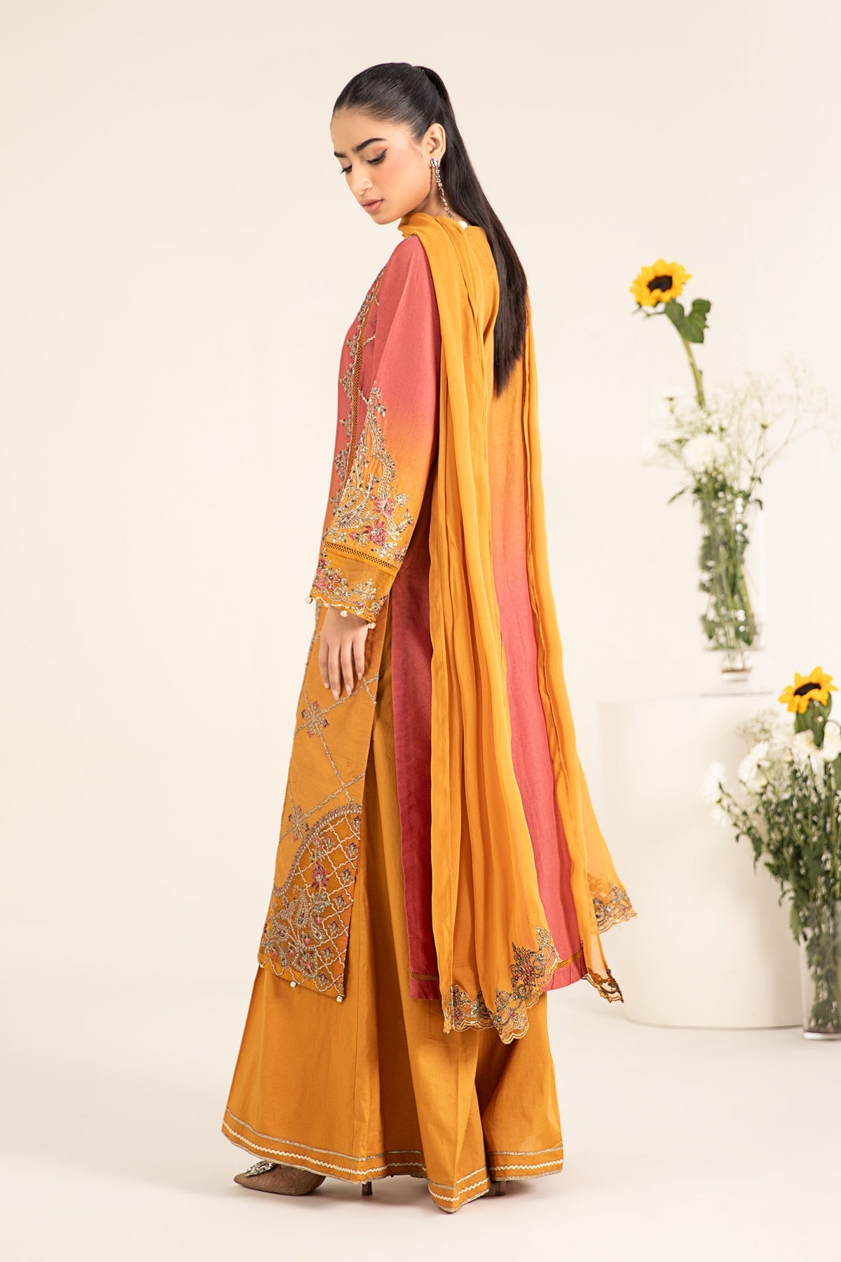 Maria B | Casual Pret 25 | DW-EF25-71 -  Maria B Ladies Clothes - Original Designer Dress - House of Maryam