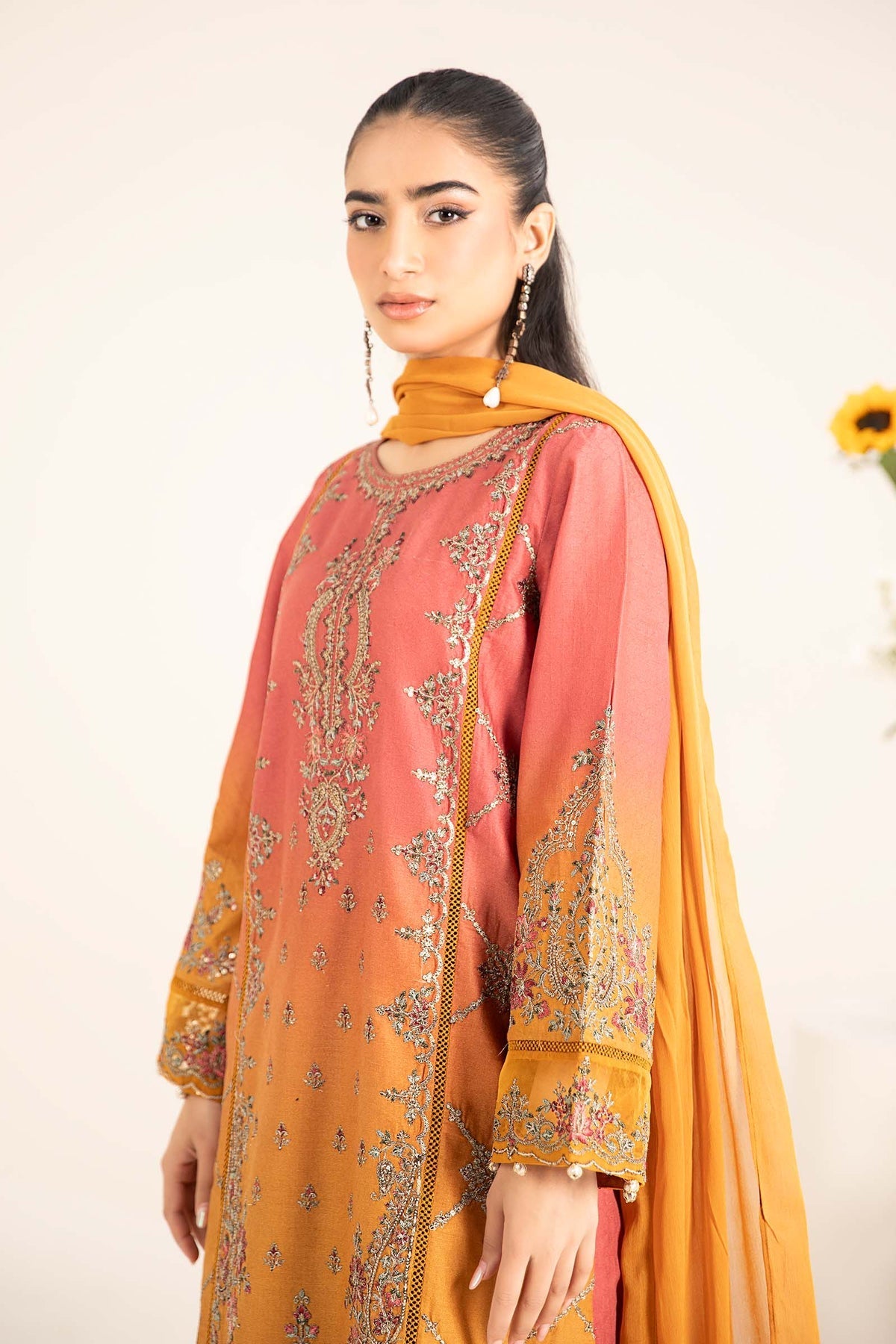 Maria B | Casual Pret 25 | DW-EF25-71 -  Maria B Ladies Clothes - Original Designer Dress - House of Maryam