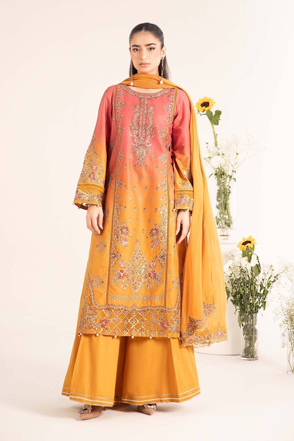 Maria B | Casual Pret 25 | DW-EF25-71 -  Maria B Ladies Clothes - Original Designer Dress - House of Maryam