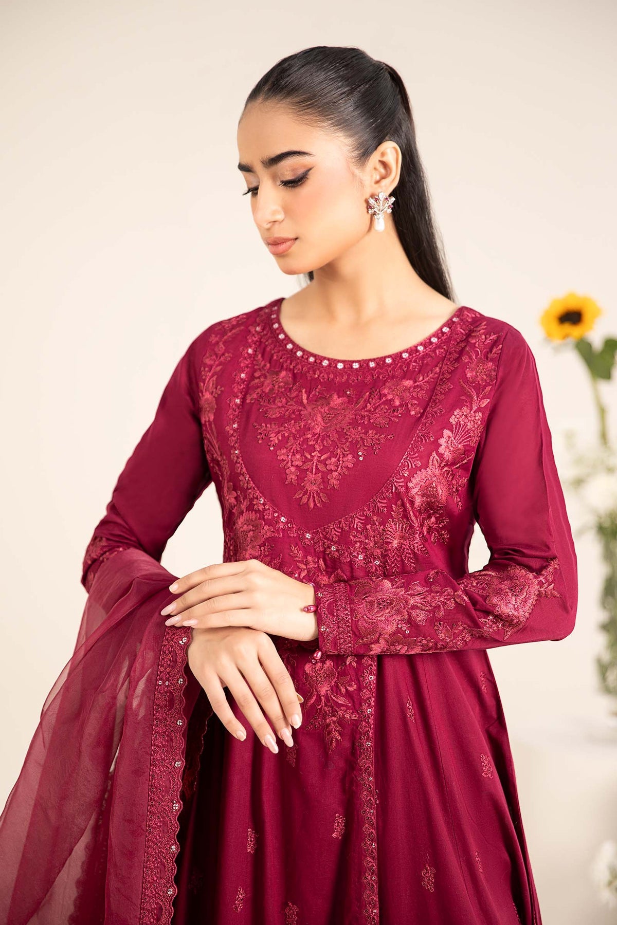 Maria B | Casual Pret 25 | DW-EF25-83 -  Maria B Ladies Clothes - Original Designer Dress - House of Maryam