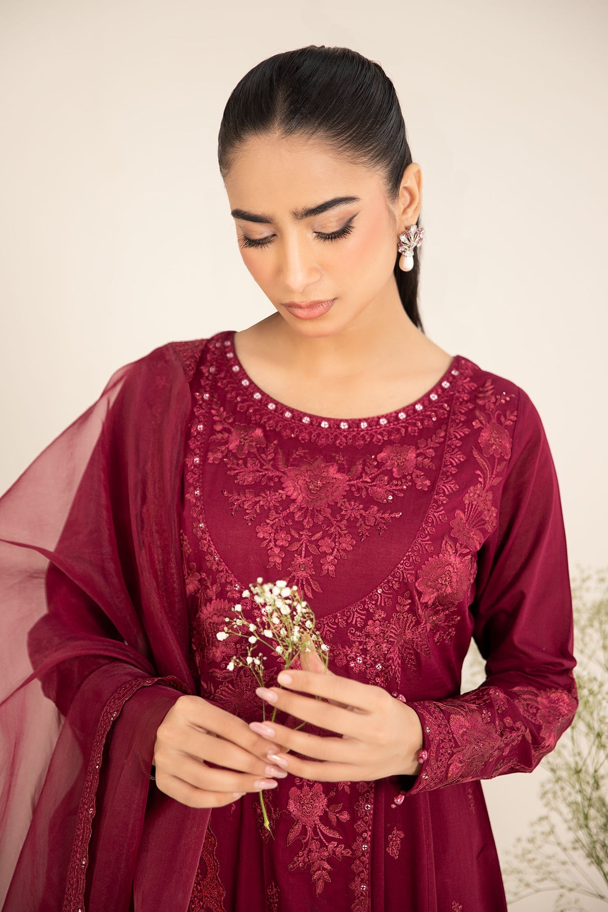 Maria B | Casual Pret 25 | DW-EF25-83 -  Maria B Ladies Clothes - Original Designer Dress - House of Maryam