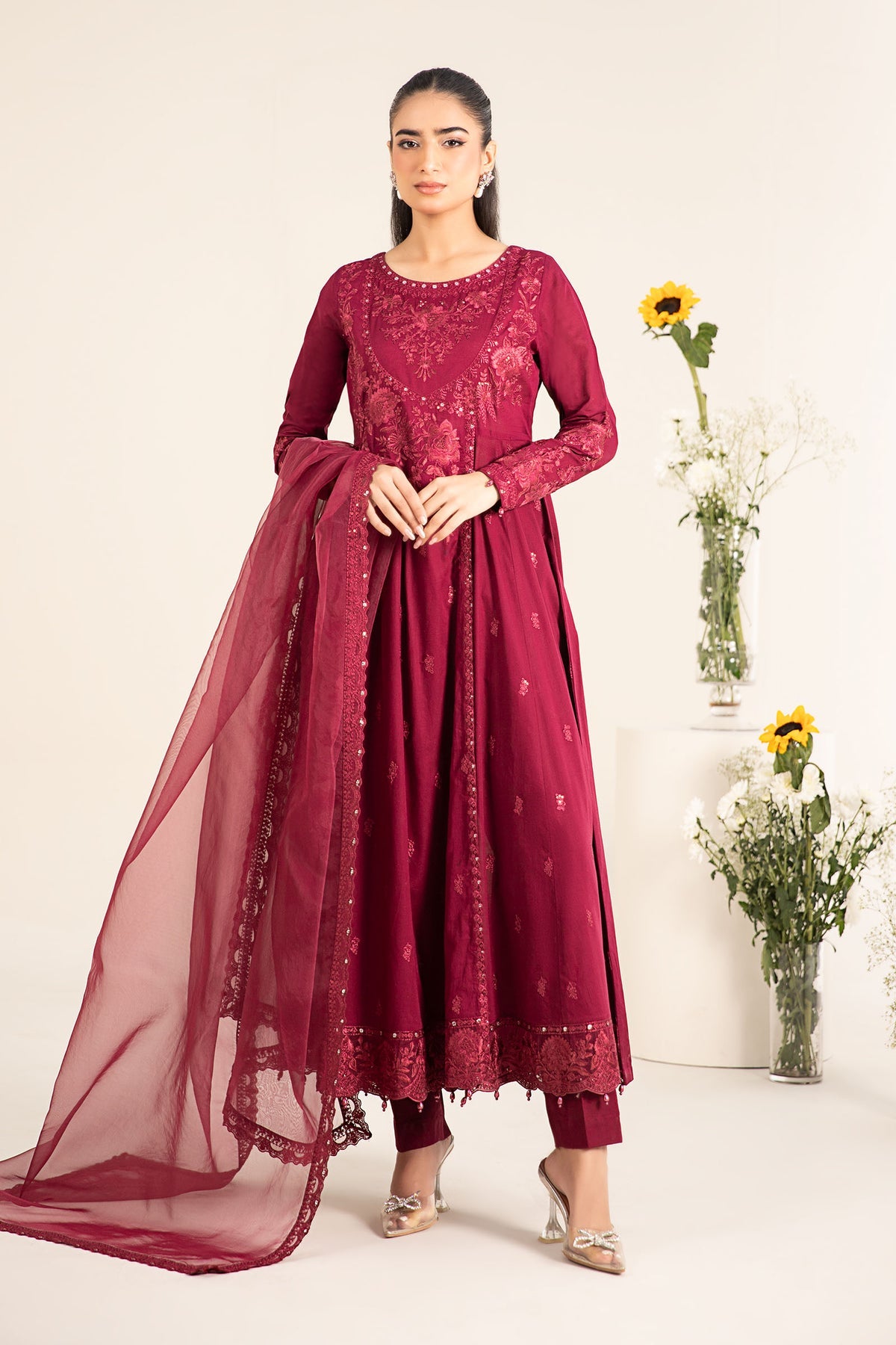 Maria B | Casual Pret 25 | DW-EF25-83 -  Maria B Ladies Clothes - Original Designer Dress - House of Maryam