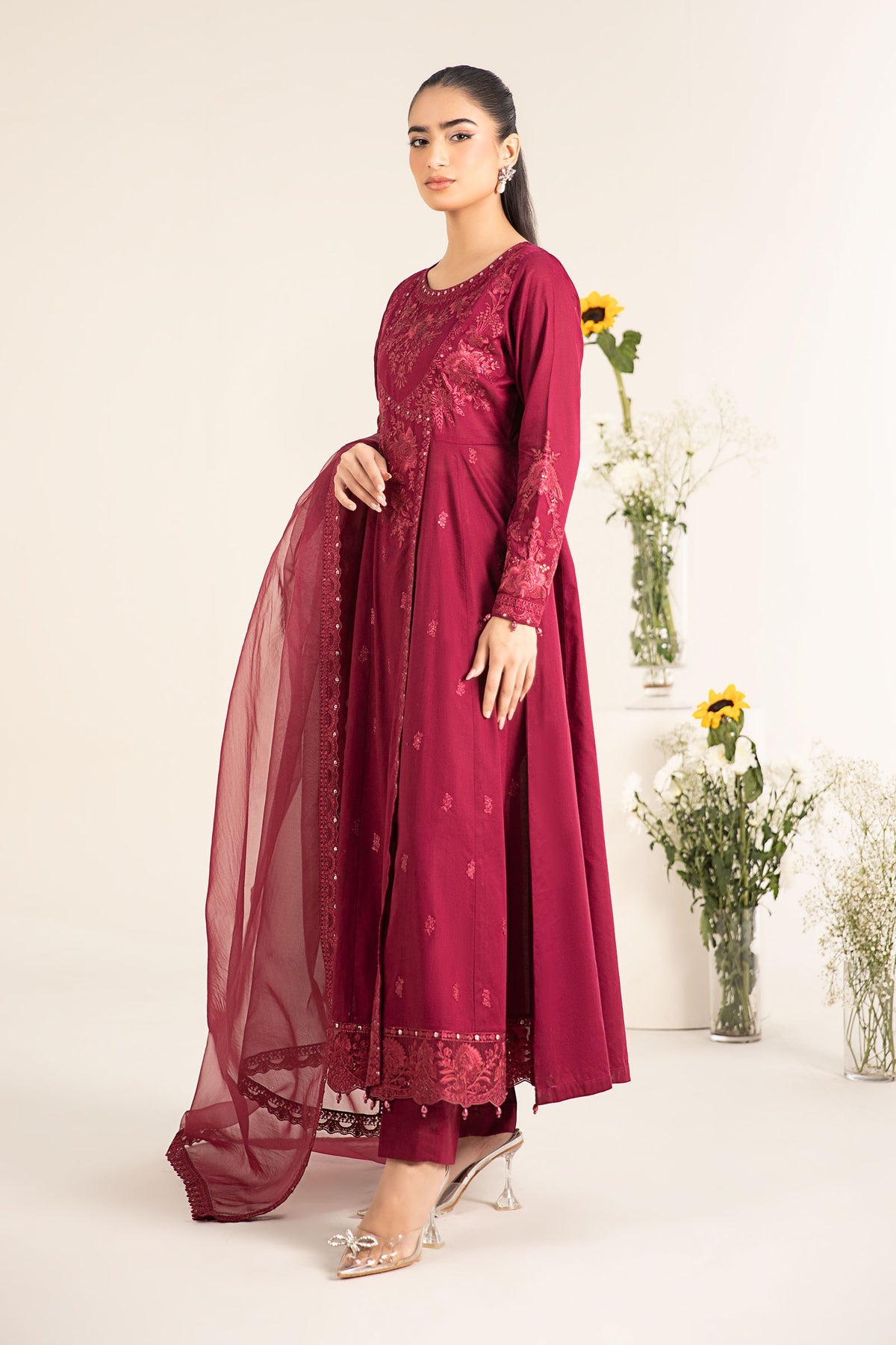 Maria B | Casual Pret 25 | DW-EF25-83 -  Maria B Ladies Clothes - Original Designer Dress - House of Maryam