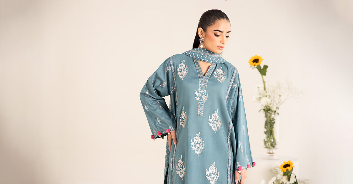 Maira B | Ready to Wear | DW-EF25-96 -  Maria B Luxury Pret -  House of Maryam