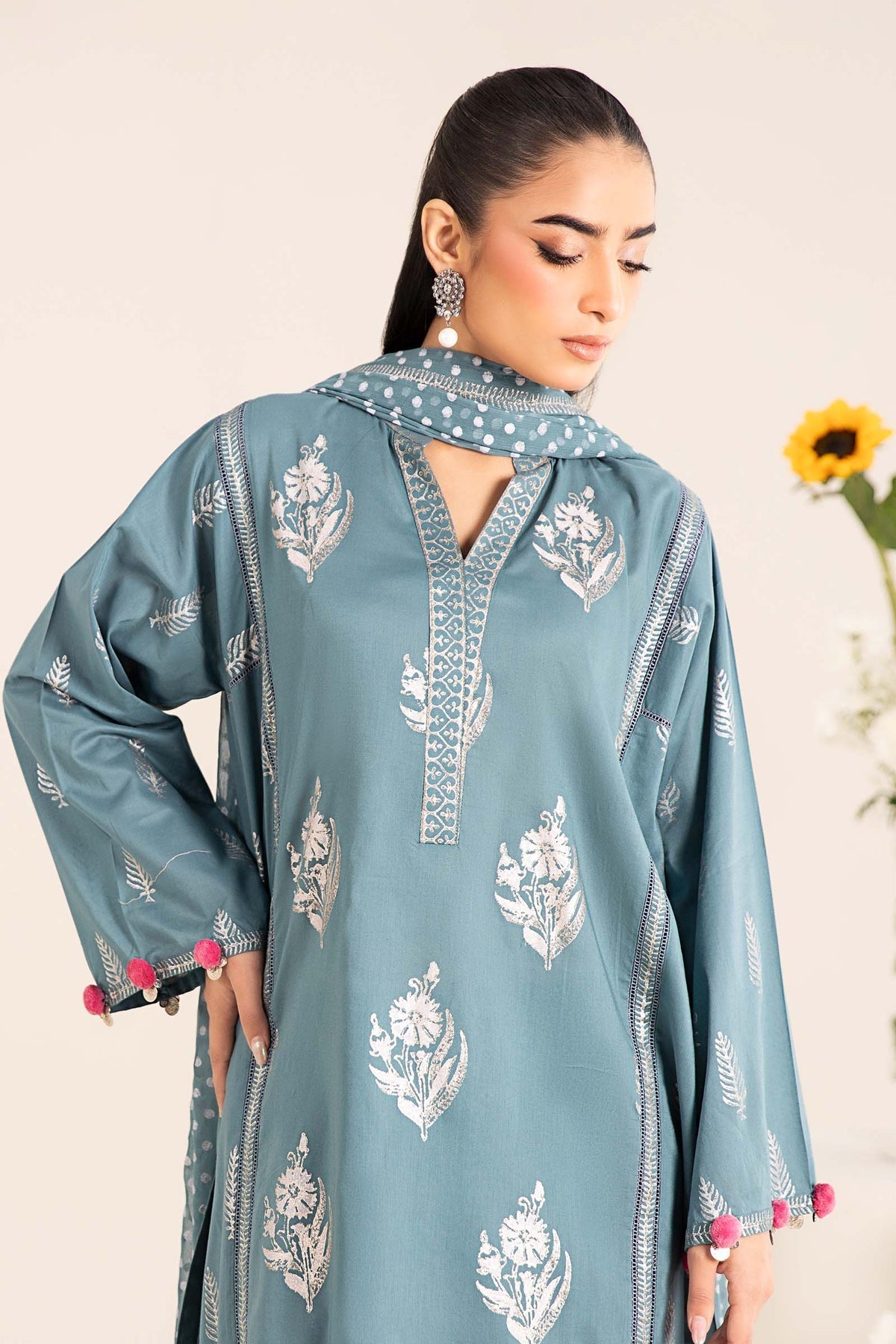Maria B | Casual Pret 25 | DW-EF25-96 -  Maria B Ladies Clothes - Original Designer Dress - House of Maryam