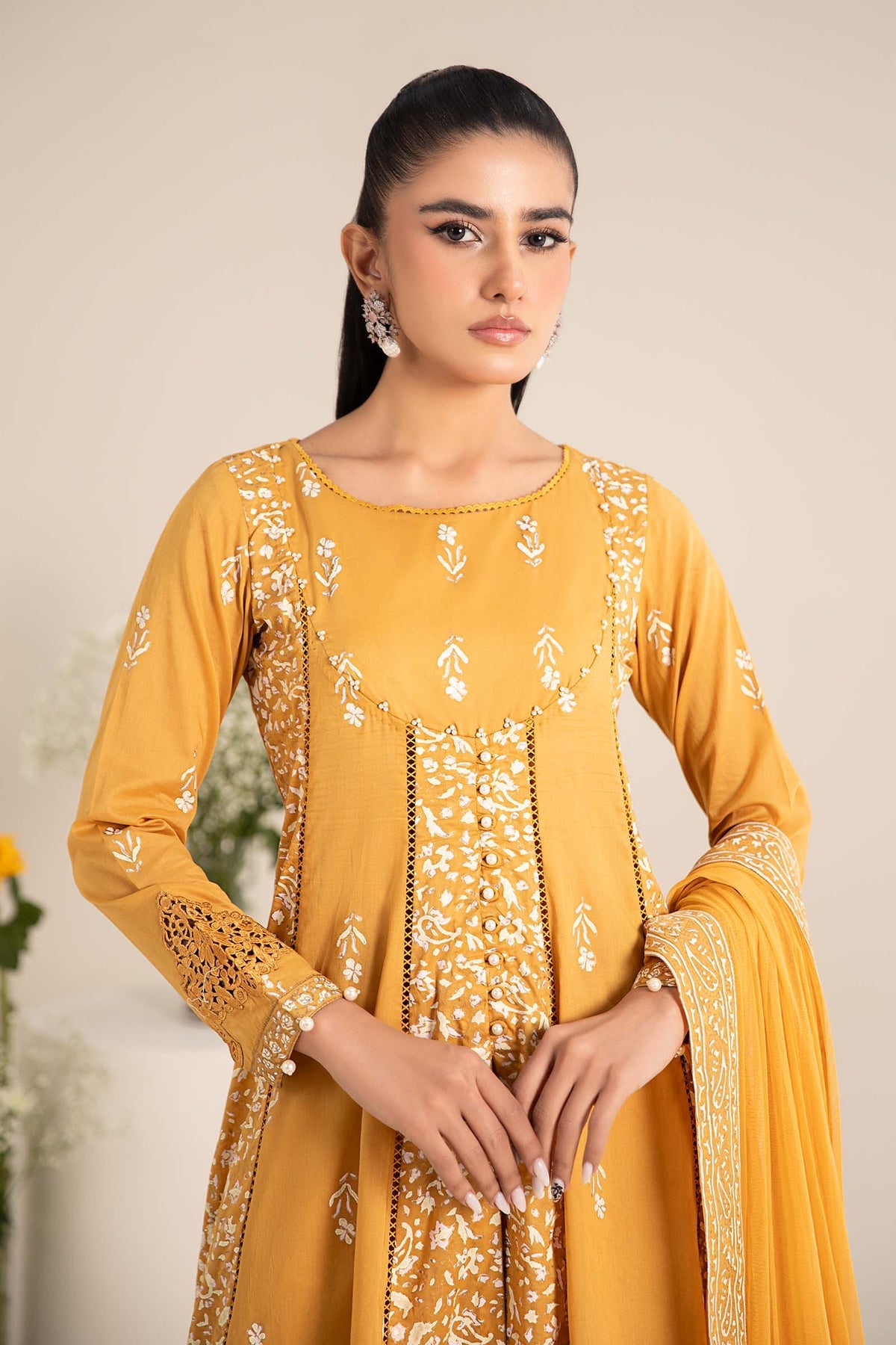 Maria B | Casual Pret 25 | DW-EF25-97 -  Maria B Ladies Clothes - Original Designer Dress - House of Maryam