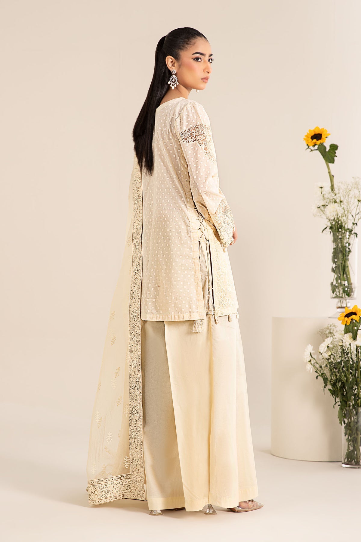 Maria B | Casual Pret 25 | DW-EF25-99 -  Maria B Ladies Clothes - Original Designer Dress - House of Maryam