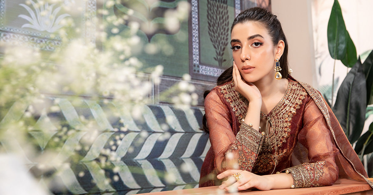 Maira B | Ready to Wear | DW-PF24-01 -  Maria B Luxury Pret -  House of Maryam