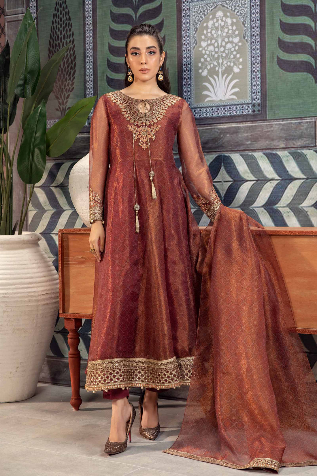 Maira B | Ready to Wear | DW-PF24-01 -  Maria B Luxury Pret -  House of Maryam