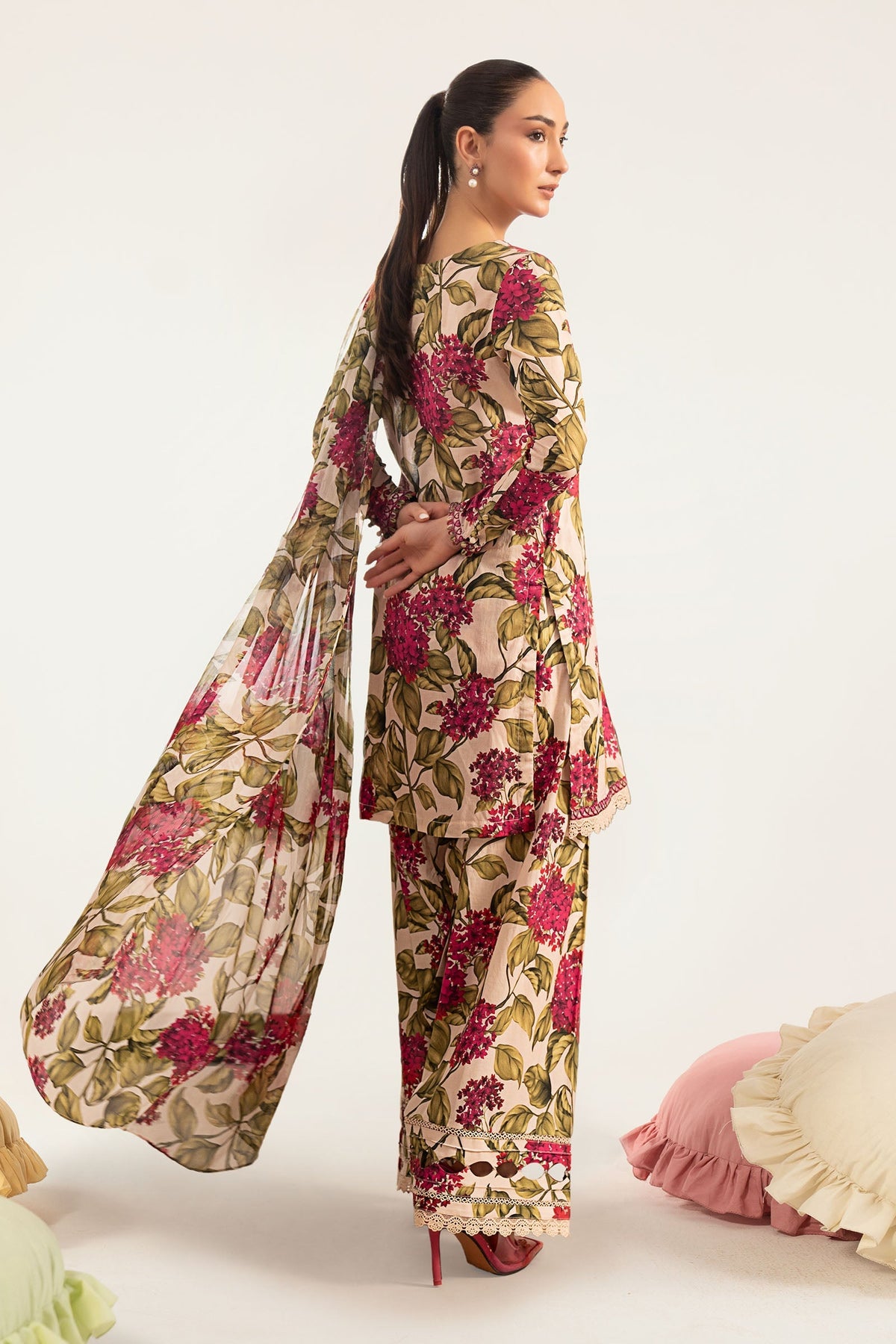 Maria B | Luxury Pret Pre Fall | DW-PF26-01-Off White, image 2