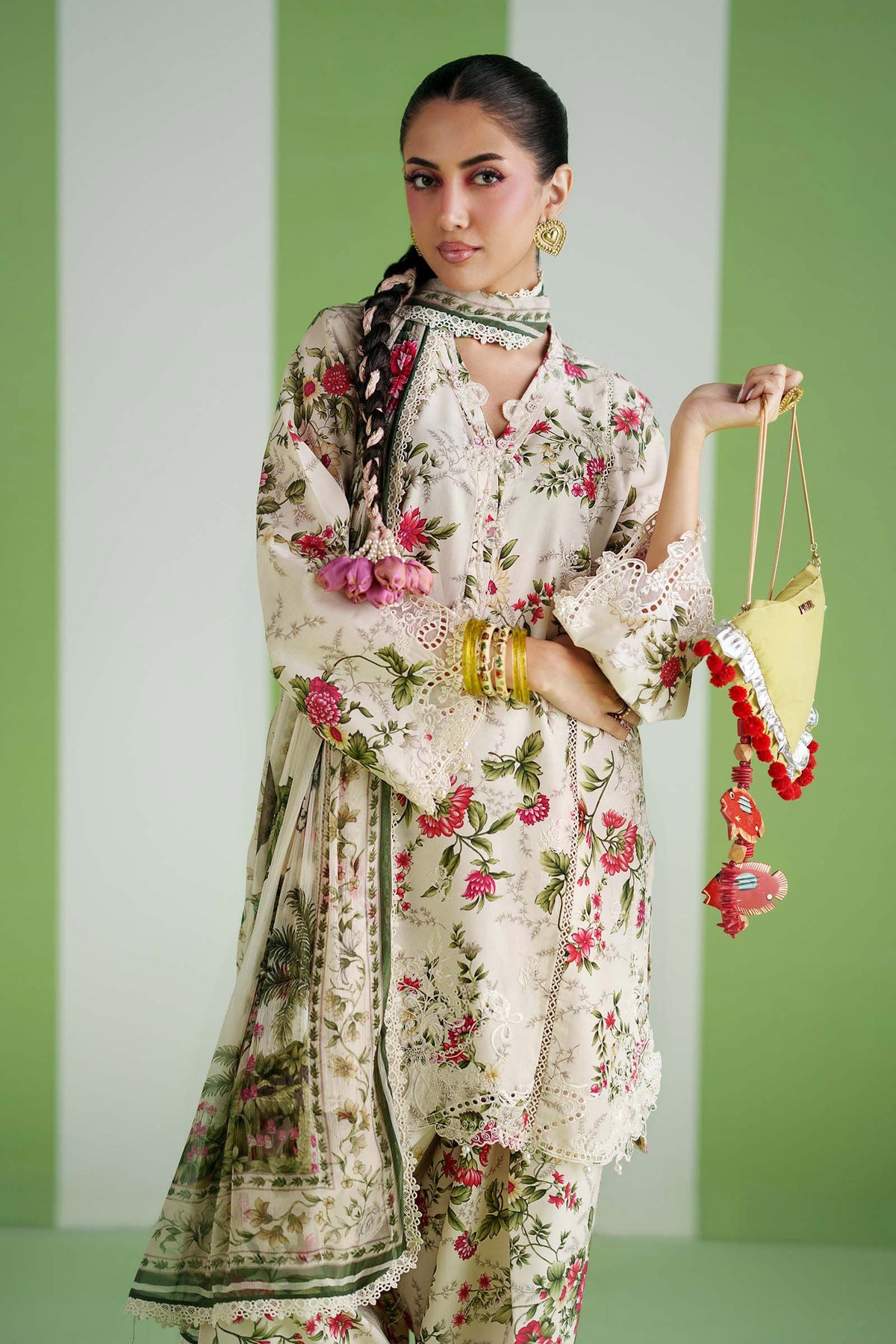 Maria B | Luxury Pret Pre Fall | DW-PF26-03-Off White, image 4