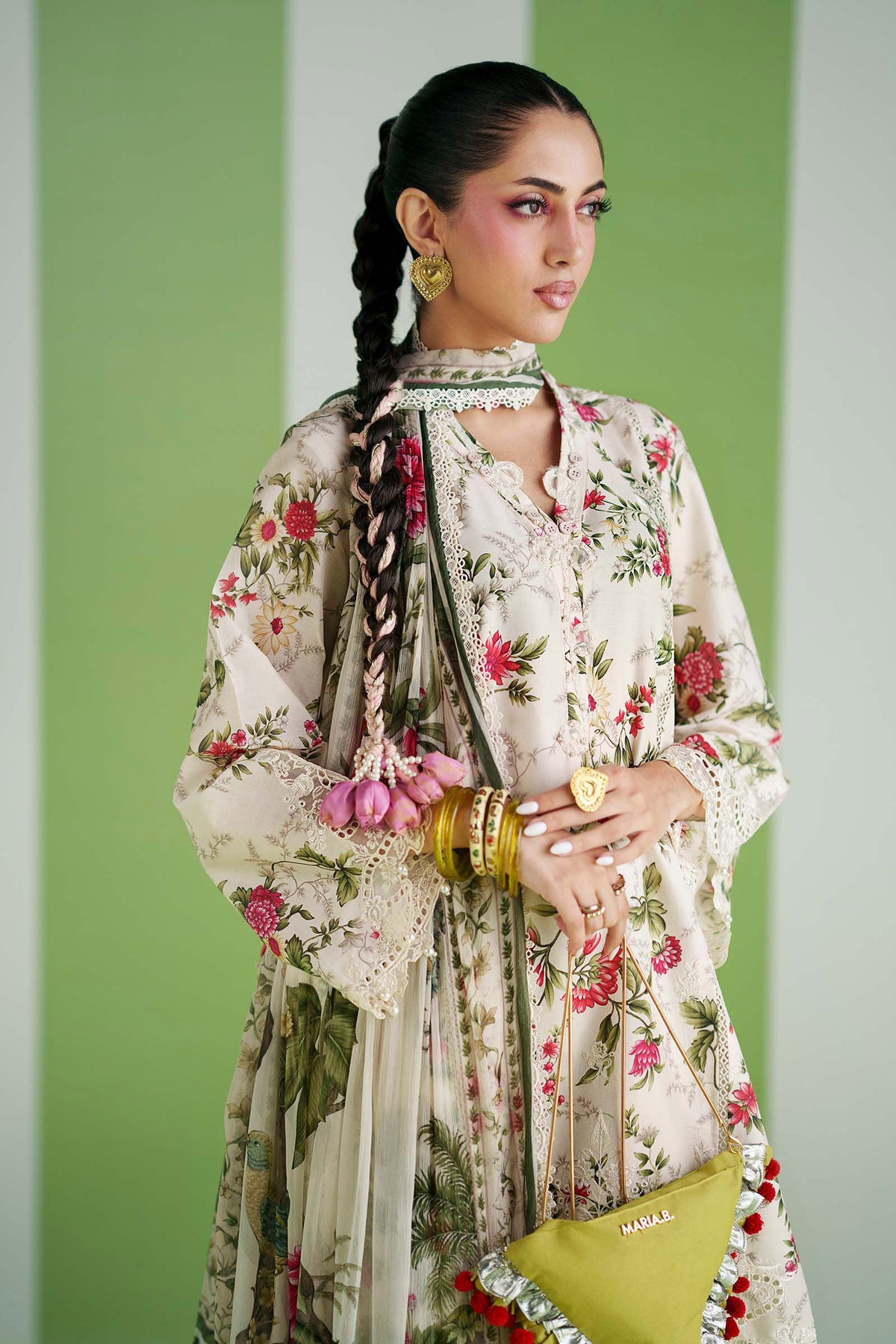 Maria B | Luxury Pret Pre Fall | DW-PF26-03-Off White, image 3