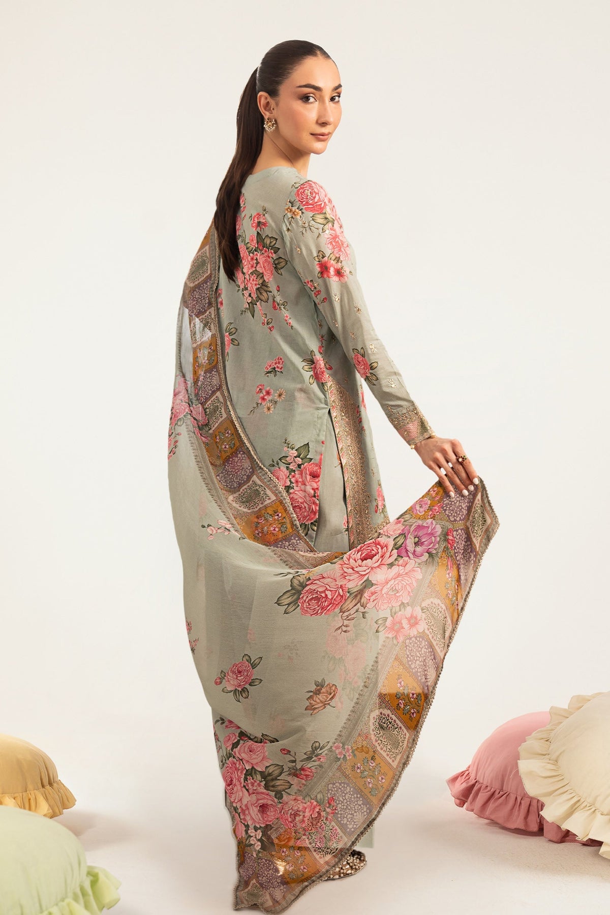 Maria B | Luxury Pret Pre Fall | DW-PF26-10-Green, image 2