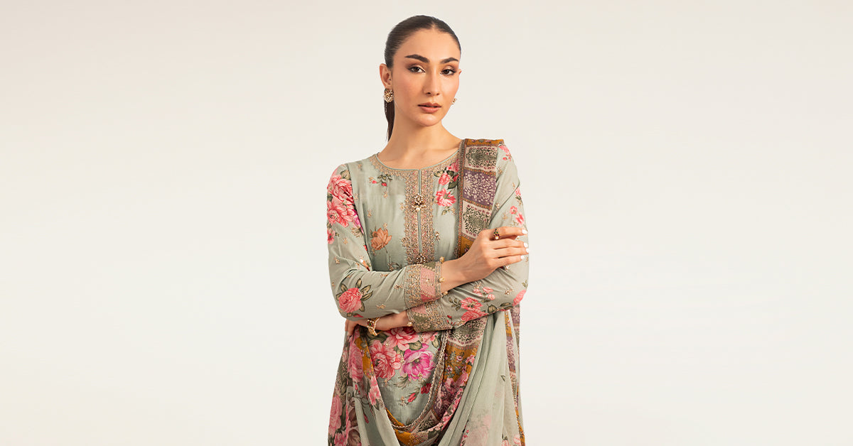 Maria B | Luxury Pret Pre Fall | DW-PF26-10-Green, image 5