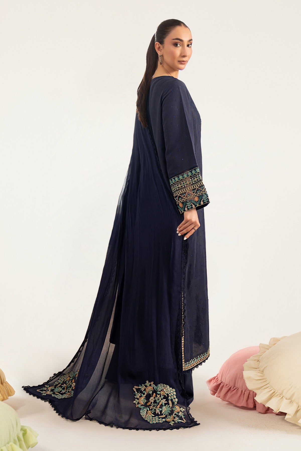 Maria B | Luxury Pret Pre Fall | DW-PF26-19-Blue, image 2