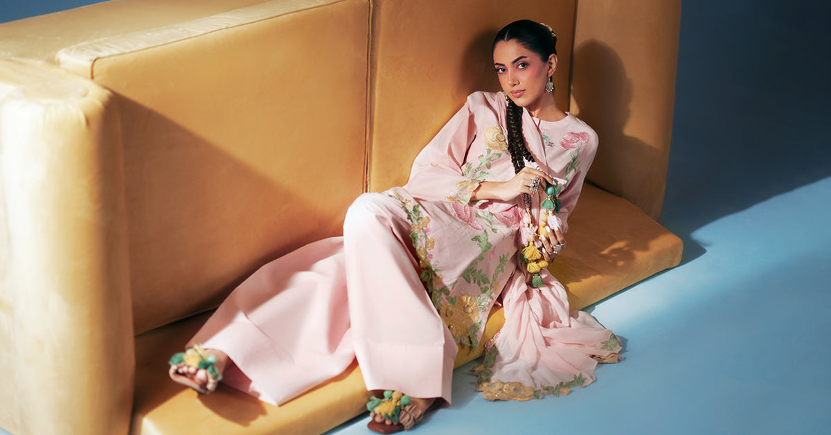 Maria B | Luxury Pret Pre Fall | DW-PF26-20-Light Pink, image 5