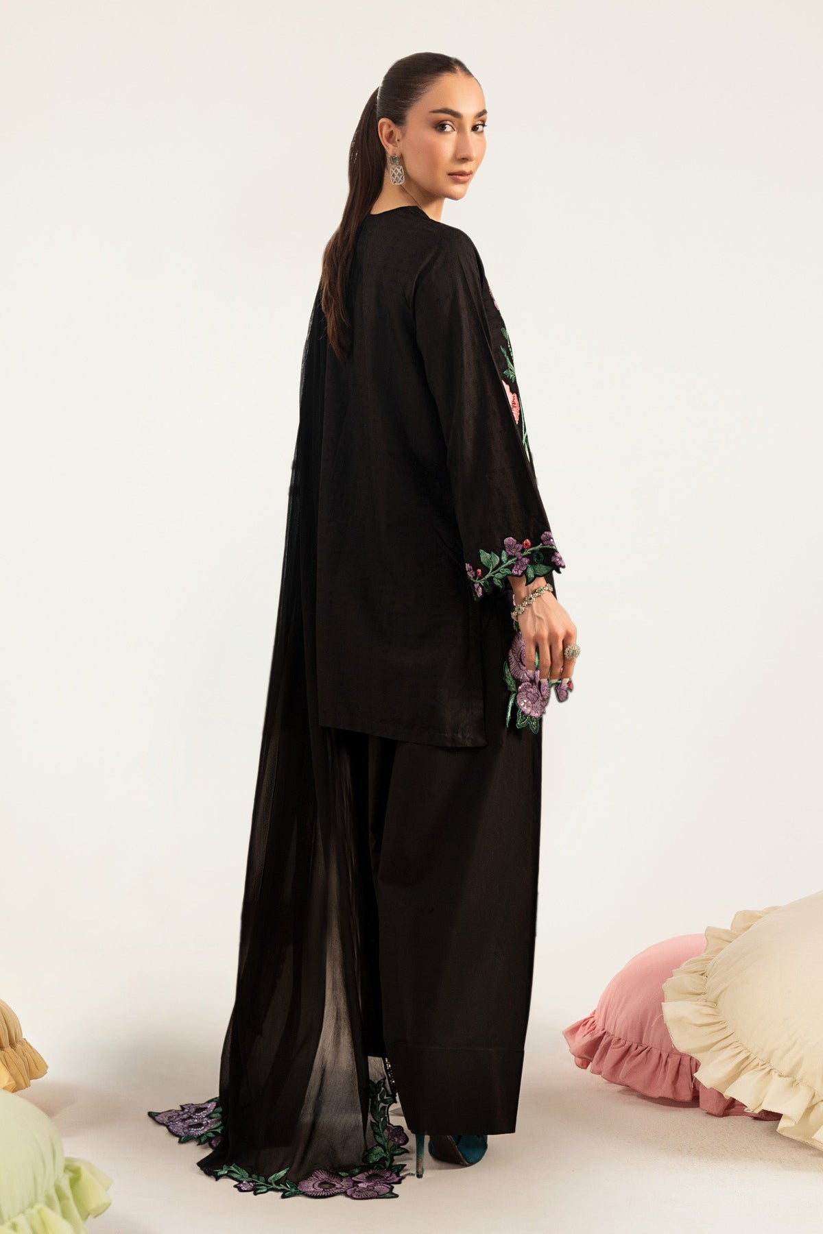 Maria B | Luxury Pret Pre Fall | DW-PF26-20-Black, image 2