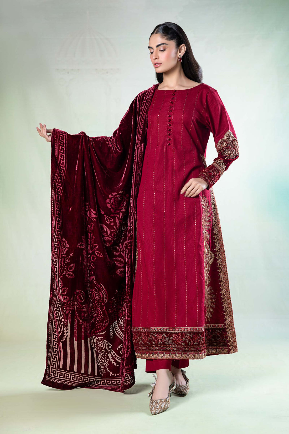 Maira B | Ready to Wear | DW-W24-146 -  Maria B Luxury Pret -  House of Maryam