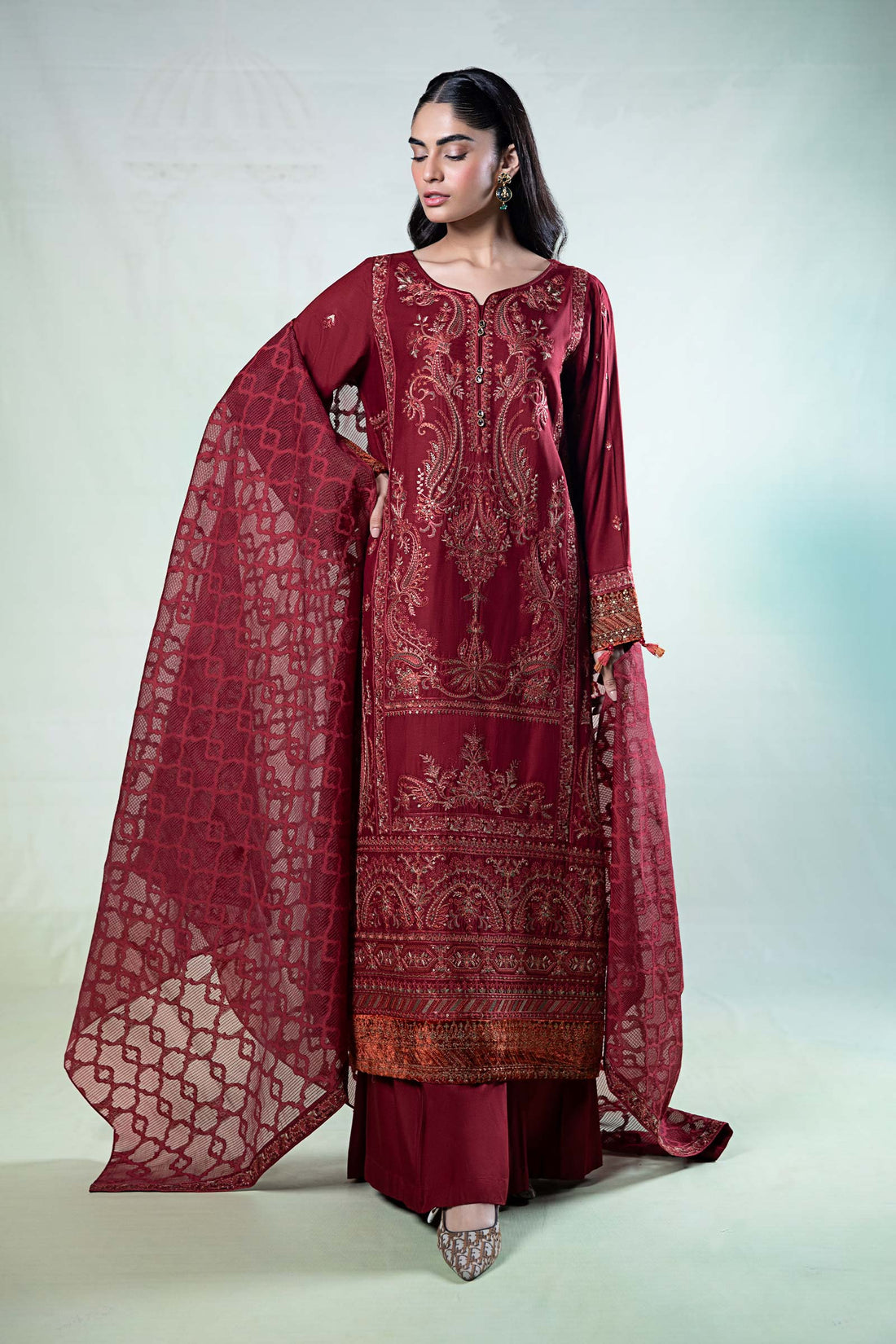 Maira B | Ready to Wear | DW-W24-22 -  Maria B Luxury Pret -  House of Maryam