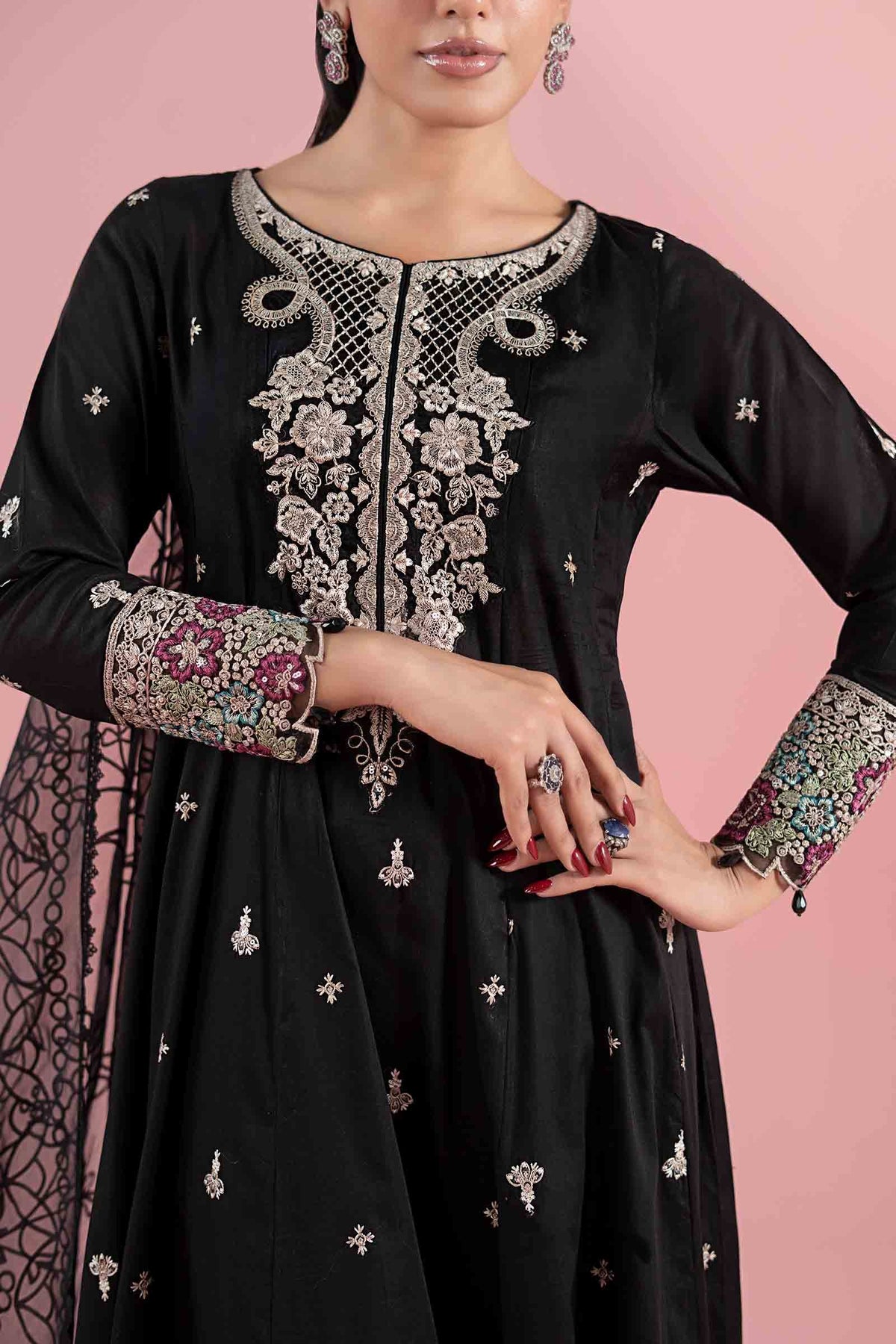 Maria B | Luxury Pret 25 |  DW-EA25-08 -  Maria B Ladies Clothes - Original Designer Dress - House of Maryam