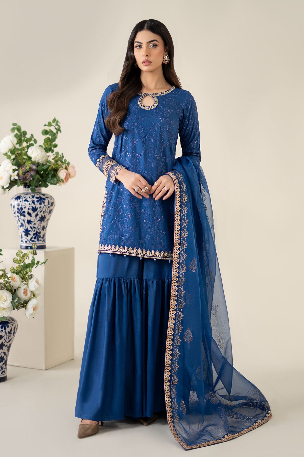 Maria B | Luxury Pret 25 | DW-EA25-11 -  Maria B Ladies Clothes - Original Designer Dress - House of Maryam