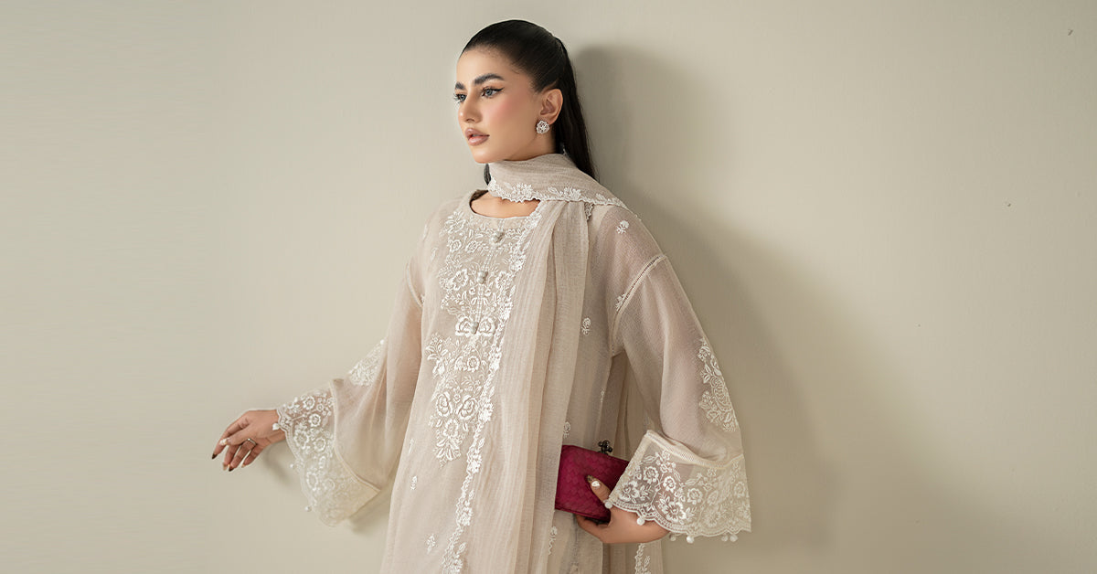 Maria B | Luxury Winter Pret 25 | DW-EA25-123-Off White-6