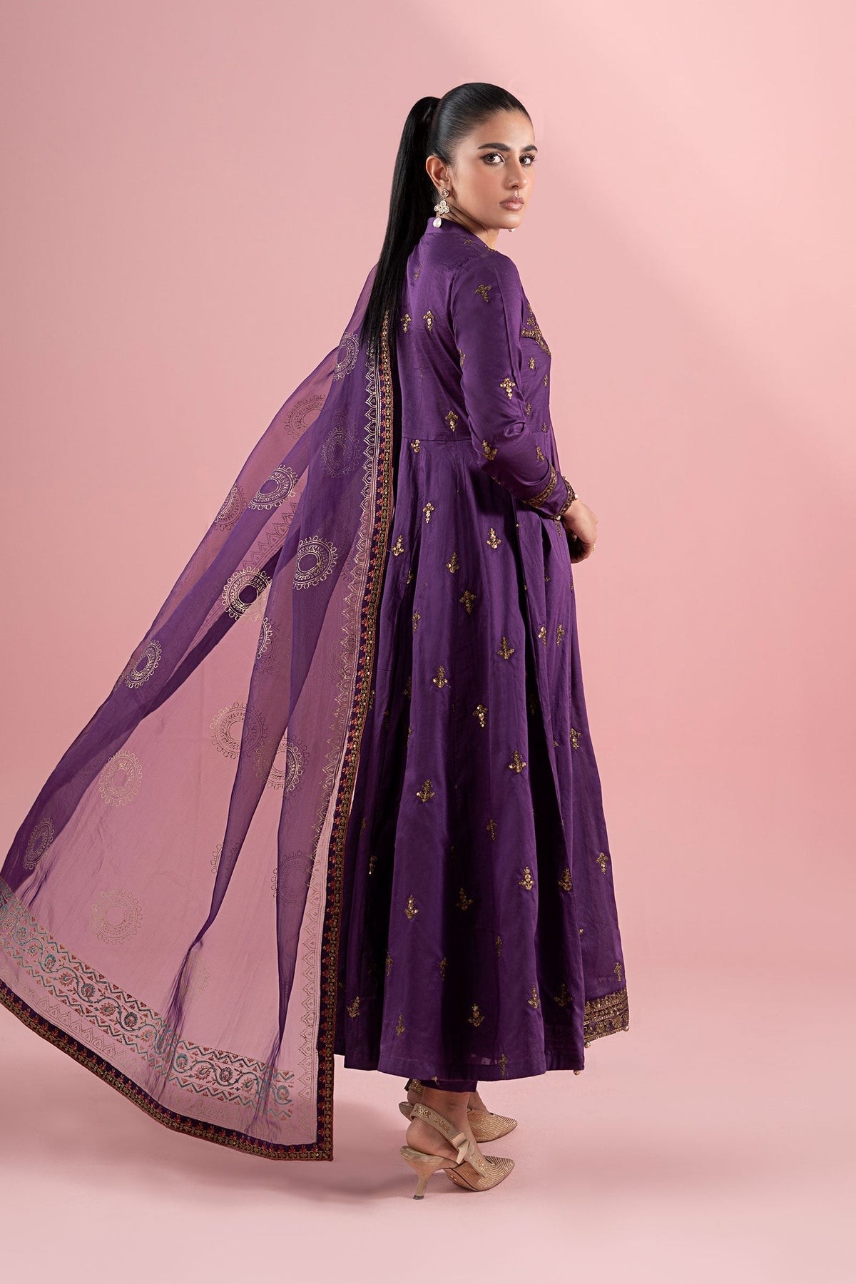 Maria B | Luxury Pret 25 |  DW-EA25-12 -  Maria B Ladies Clothes - Original Designer Dress - House of Maryam