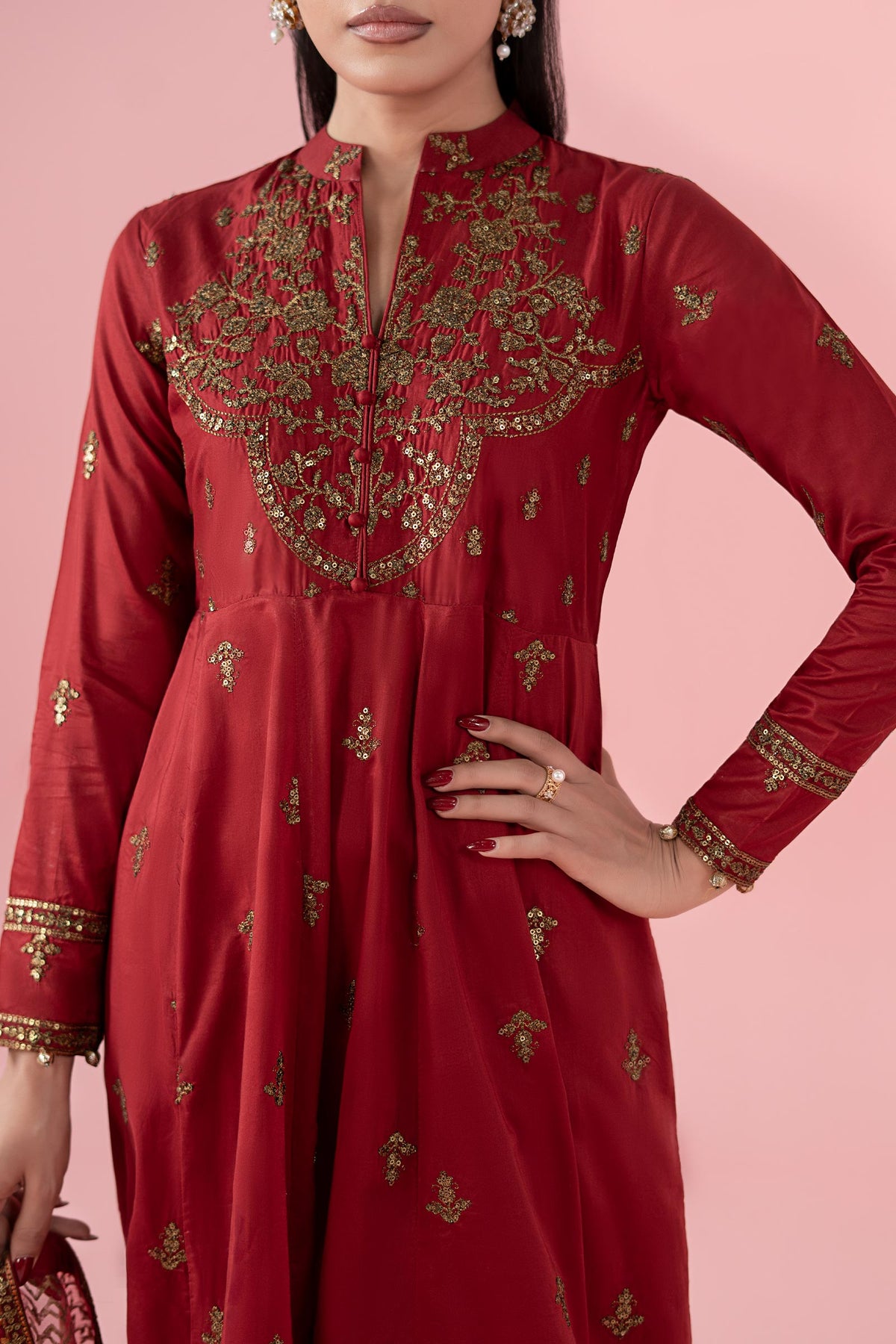 Maria B | Luxury Pret 25 | DW-EA25-12 -  Maria B Ladies Clothes - Original Designer Dress - House of Maryam