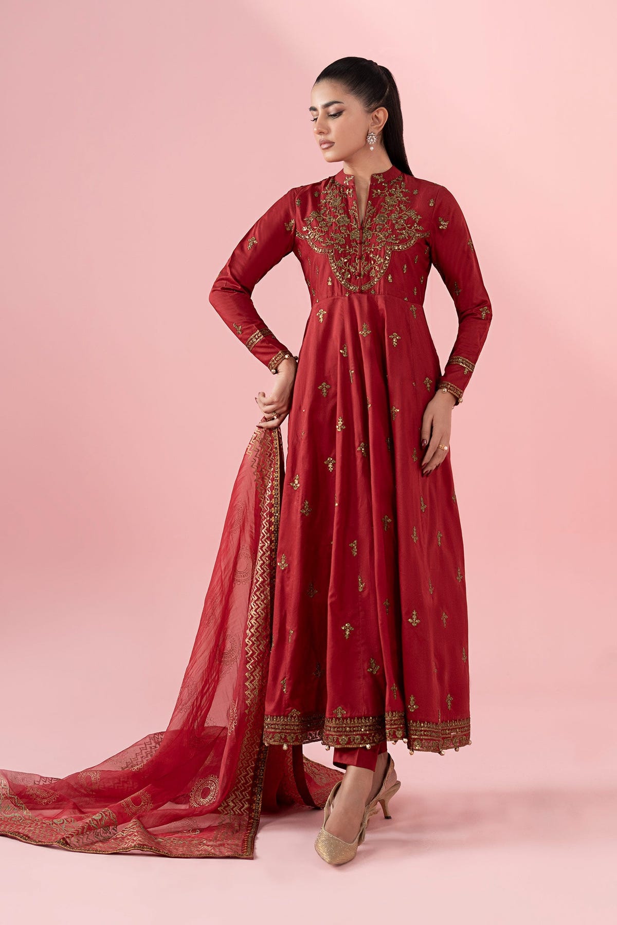 Maria B | Luxury Pret 25 | DW-EA25-12 -  Maria B Ladies Clothes - Original Designer Dress - House of Maryam
