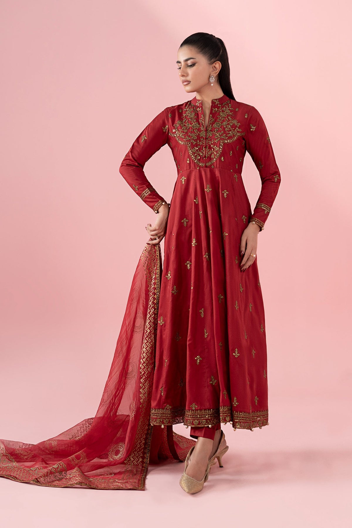 Maria B | Luxury Pret 25 | DW-EA25-12 -  Maria B Ladies Clothes - Original Designer Dress - House of Maryam