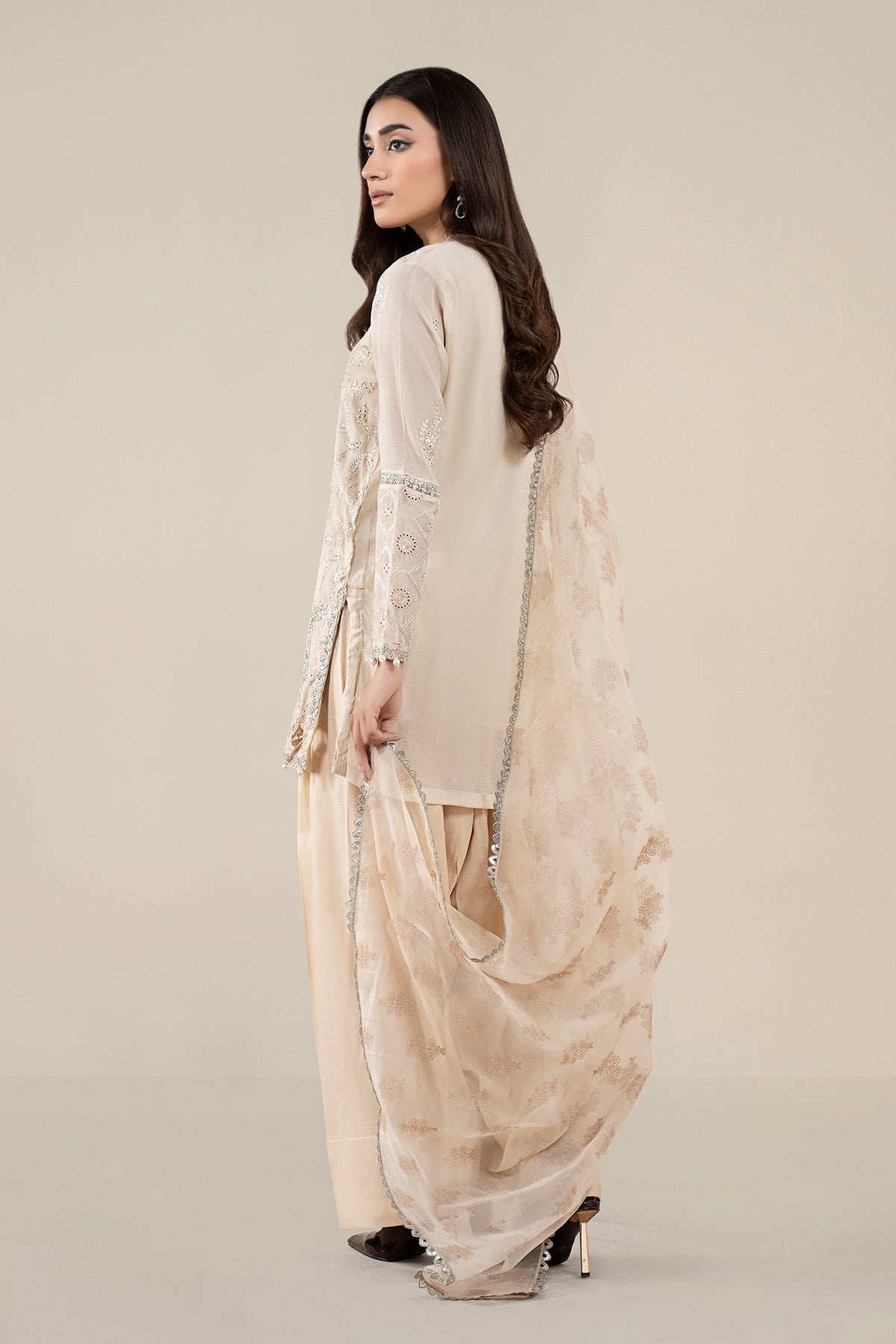 Maria B | Pre Fall 25 | Paper Cotton Suit 17 -  Maria B Ladies Clothes - Original Designer Dress - House of Maryam