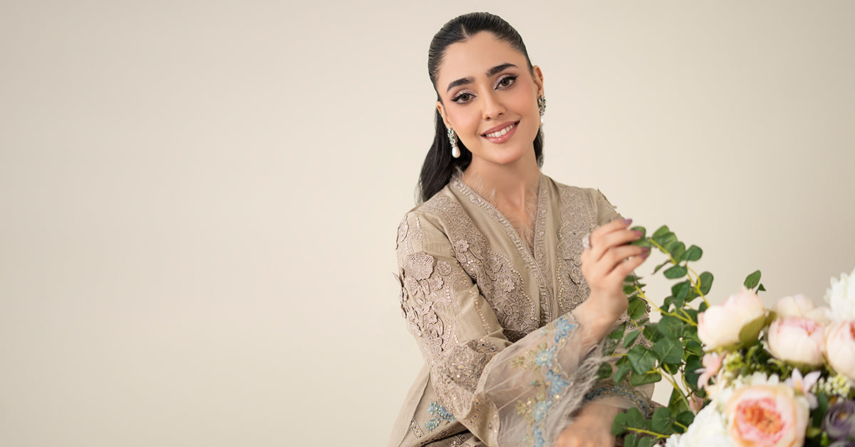 Maria B | Luxury Pret 25 | DW-EA25-16 -  Maria B Ladies Clothes - Original Designer Dress - House of Maryam