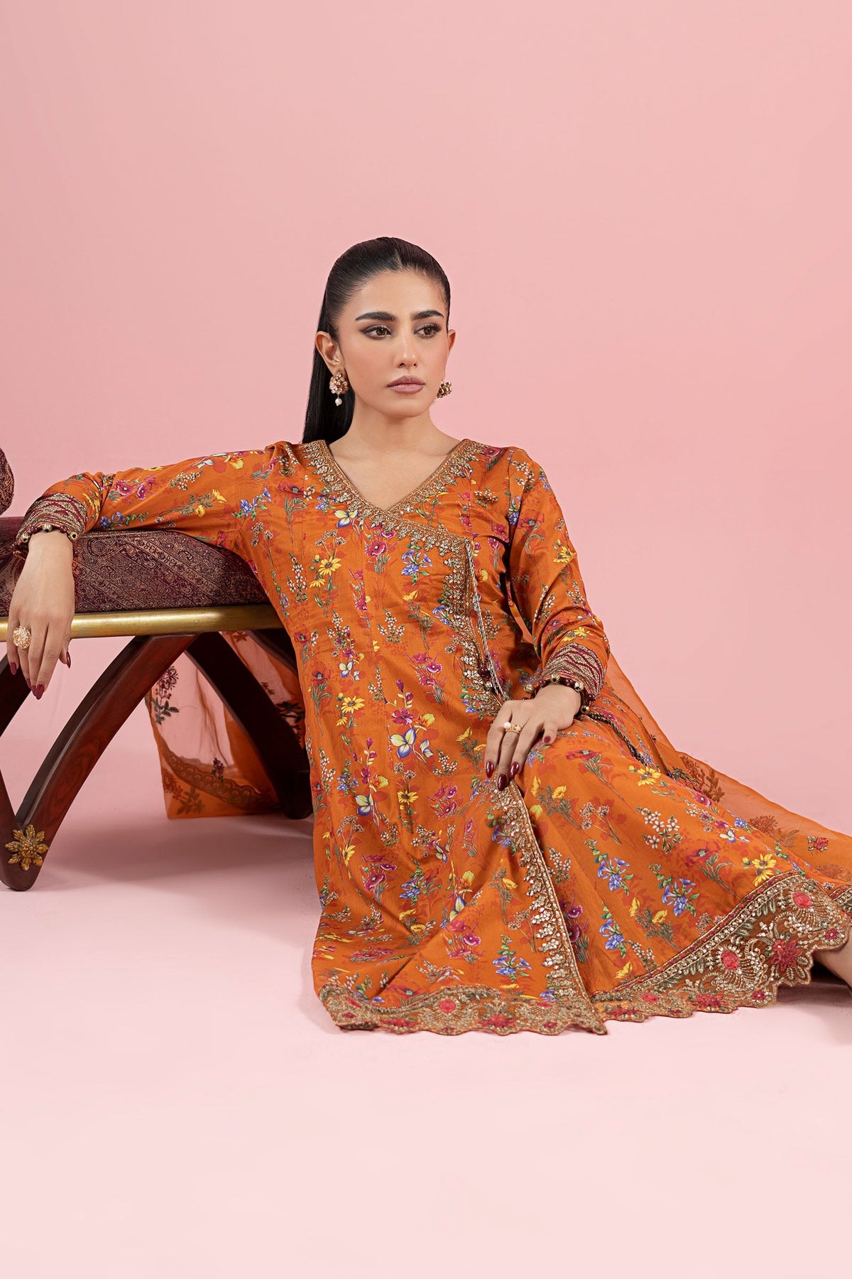 Maria B | Luxury Pret 25 | DW-EA25-17 -  Maria B Ladies Clothes - Original Designer Dress - House of Maryam