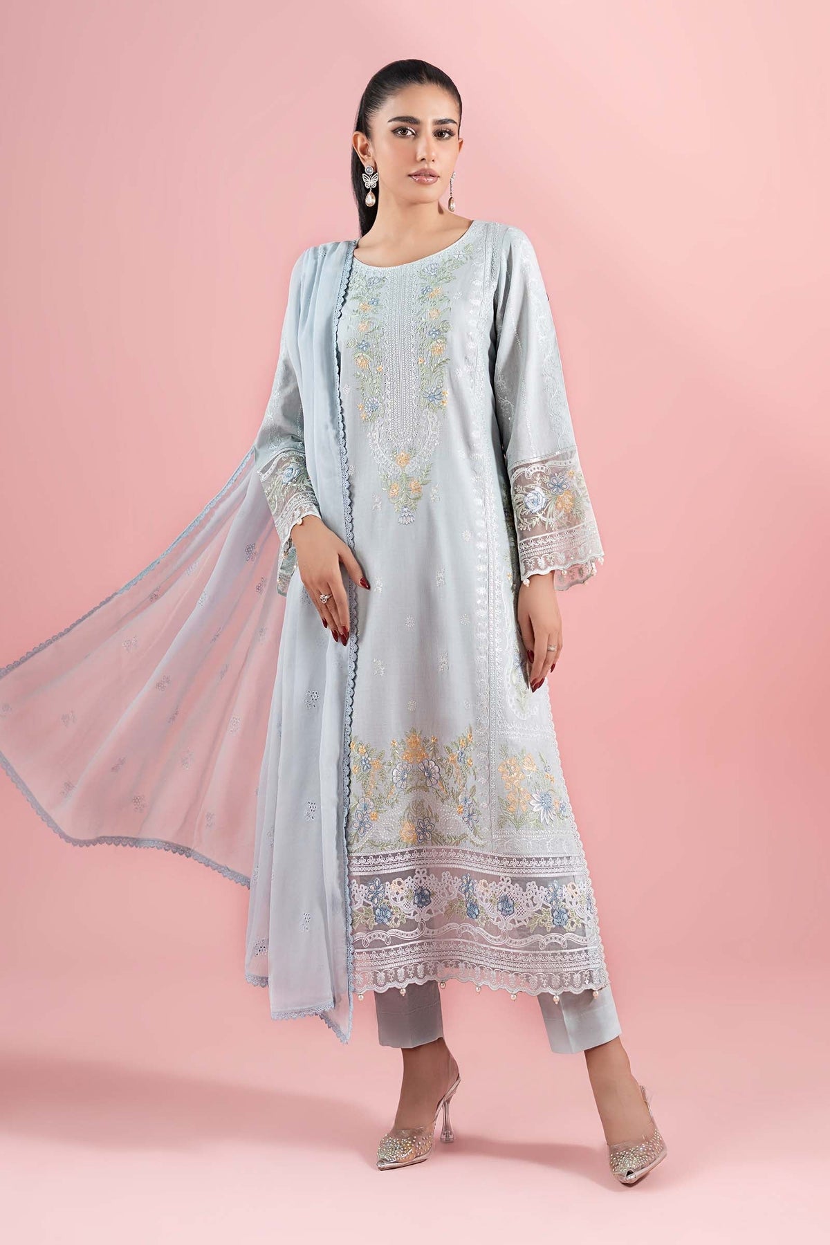 Maria B | Luxury Pret 25 | DW-EA25-25 -  Maria B Ladies Clothes - Original Designer Dress - House of Maryam