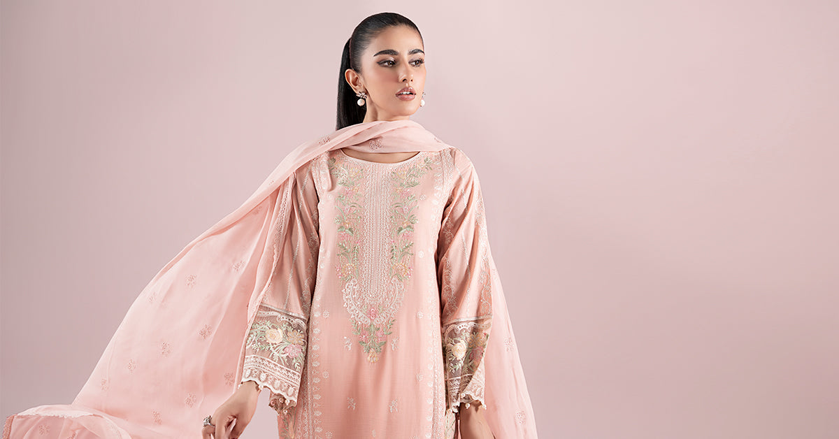 Maria B | Luxury Pret 25 | DW-EA25-25 -  Maria B Ladies Clothes - Original Designer Dress - House of Maryam
