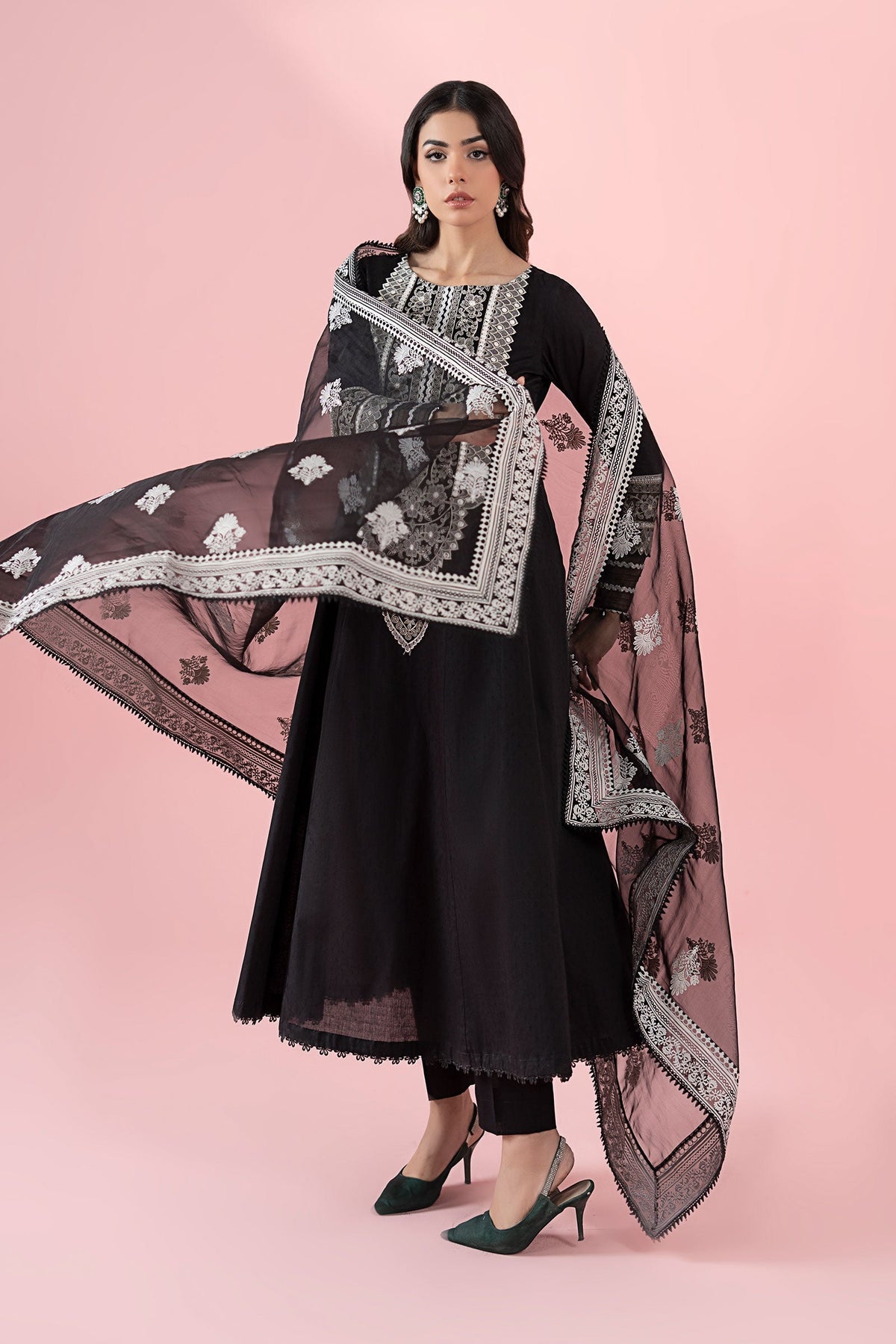 Maria B | Luxury Pret 25 | DW-EA25-37 -  Maria B Ladies Clothes - Original Designer Dress - House of Maryam