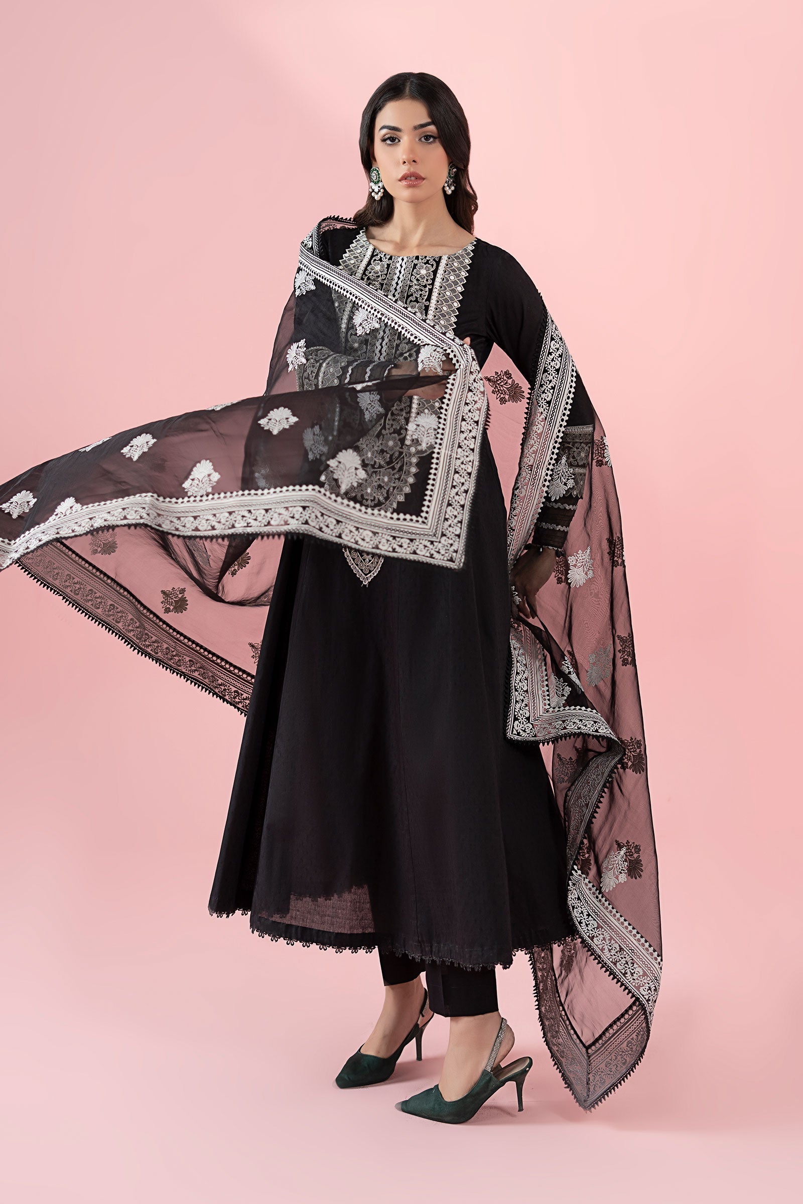 Maria B | Luxury Pret 25 | DW-EA25-37 -  Maria B Ladies Clothes - Original Designer Dress - House of Maryam