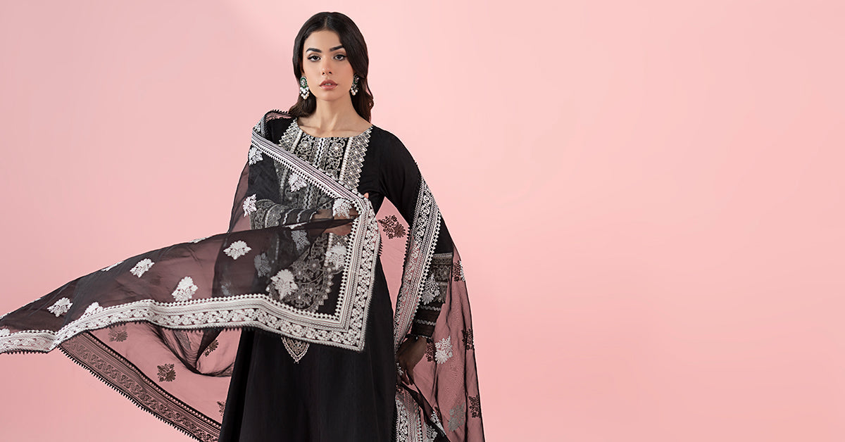 Maria B | Luxury Pret 25 | DW-EA25-37 -  Maria B Ladies Clothes - Original Designer Dress - House of Maryam