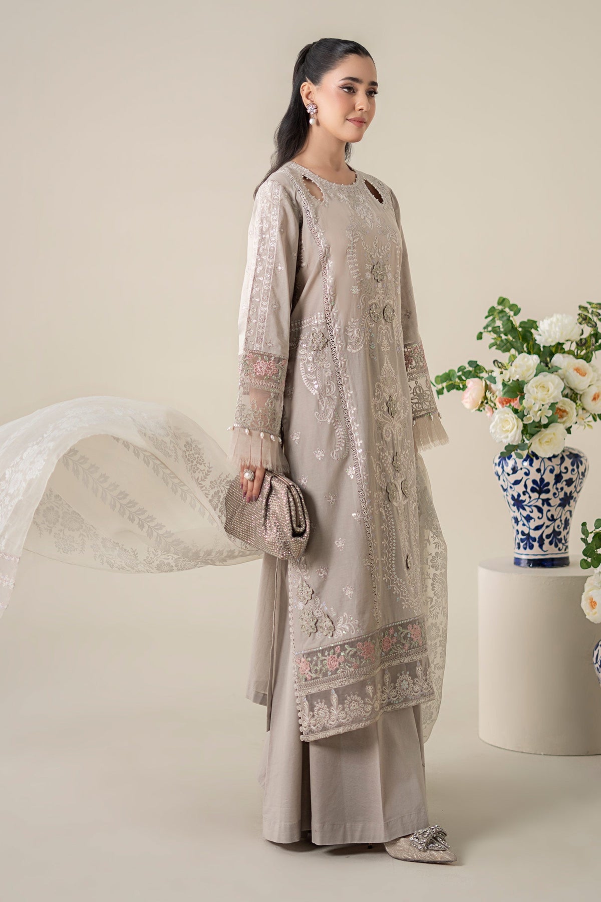 Maria B | Luxury Pret 25 | DW-EA25-57 -  Maria B Ladies Clothes - Original Designer Dress - House of Maryam