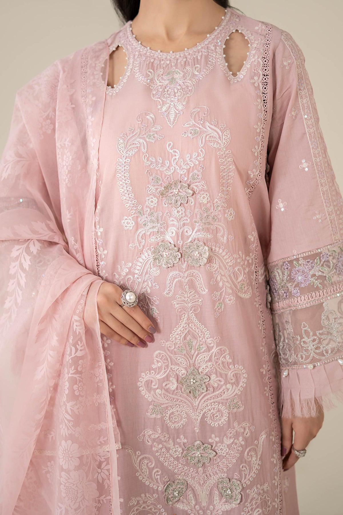 Maria B | Luxury Pret 25 | DW-EA25-57 -  Maria B Ladies Clothes - Original Designer Dress - House of Maryam