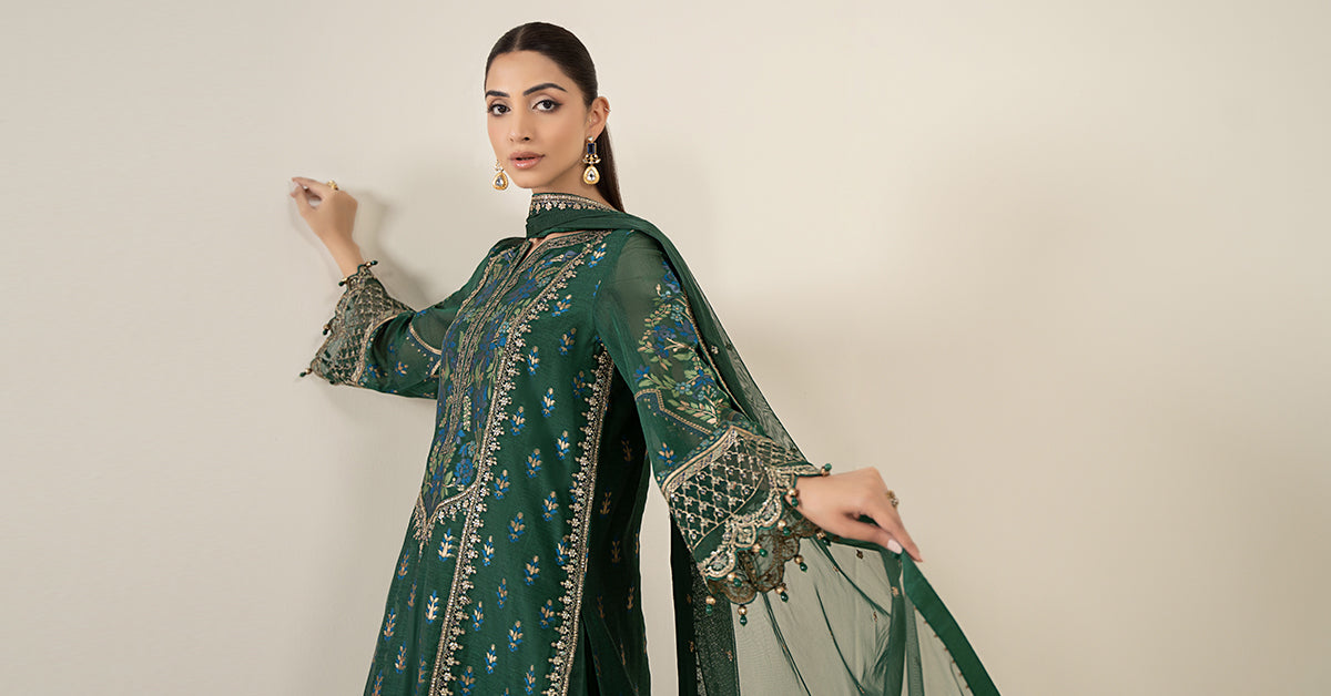 Maria B | Luxury Winter Pret 25 |DW-EA25-59-Green, image 6