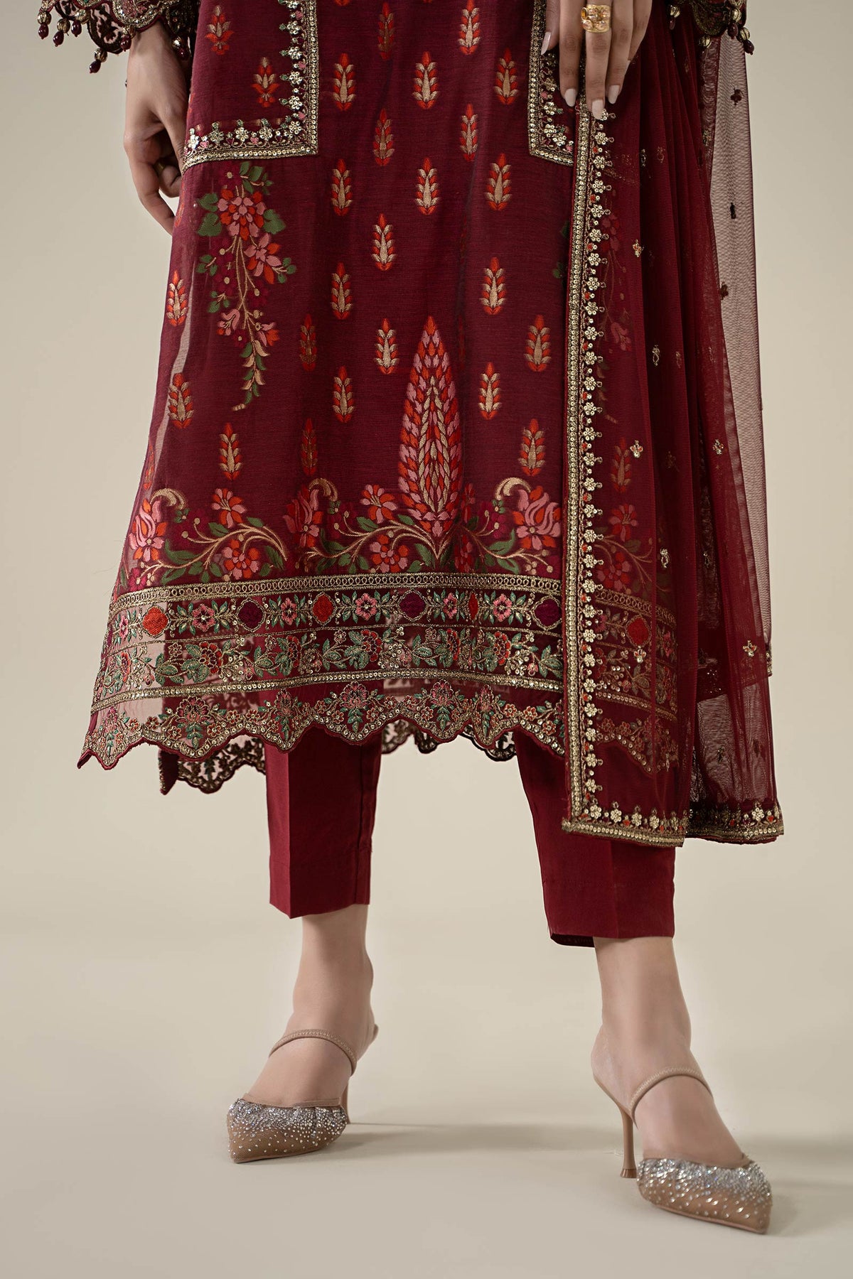 Maria B | Luxury Winter Pret 25 | DW-EA25-59-Red-8