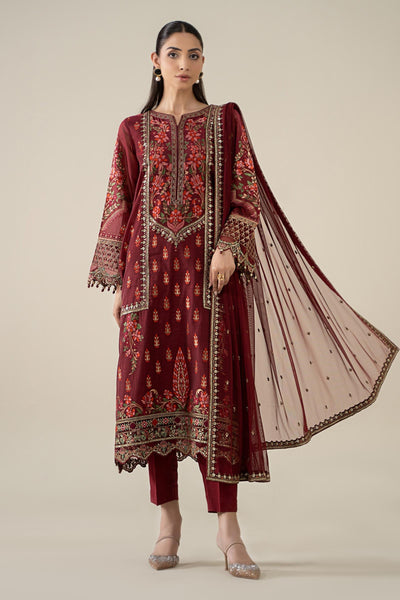 Maria B | Pre Fall 25 | Jacquard Suit 21 -  Maria B Ladies Clothes - Original Designer Dress - House of Maryam