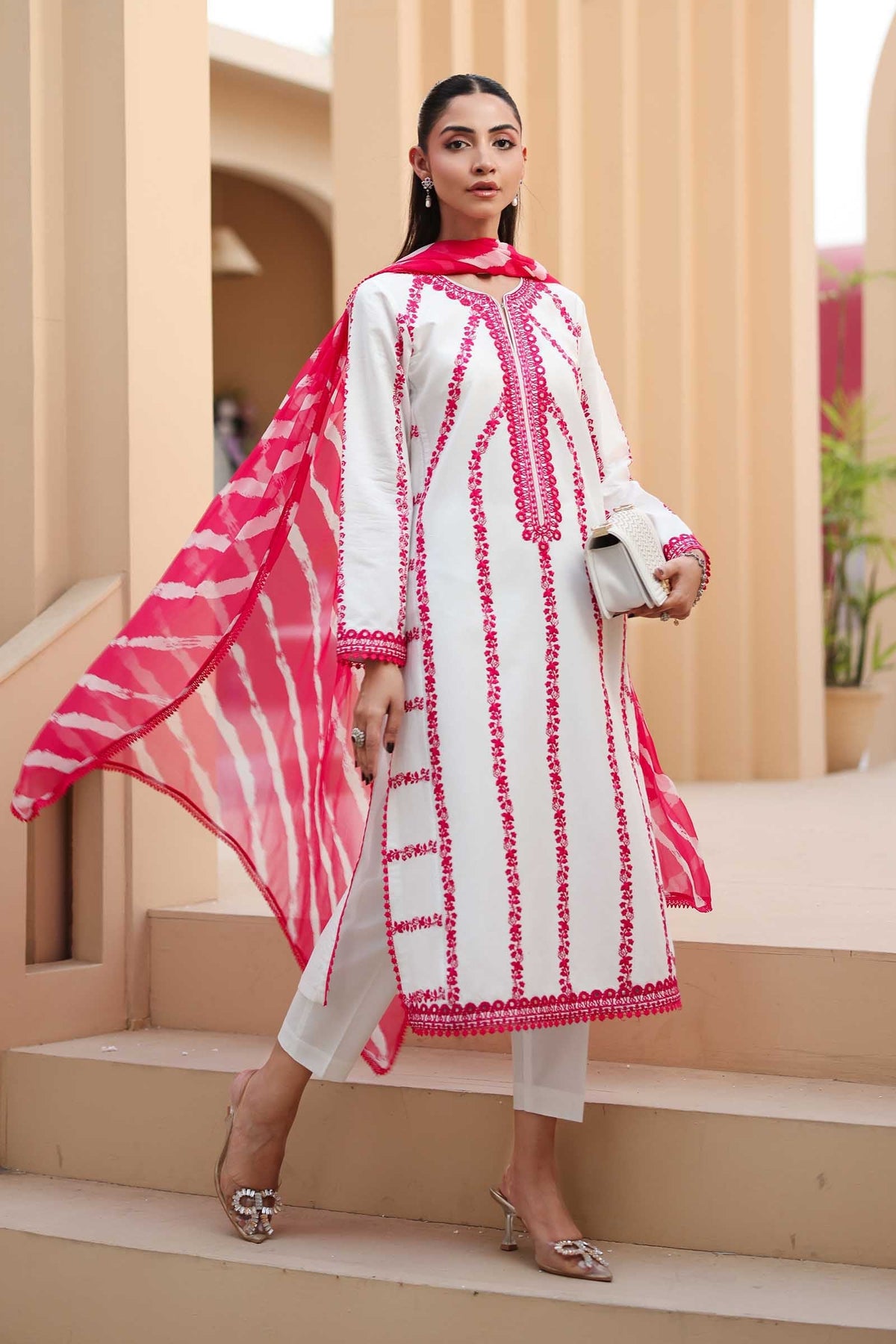 Maria B | Luxury Pret 25 | DW-EA25-60 -  Maria B Ladies Clothes - Original Designer Dress - House of Maryam