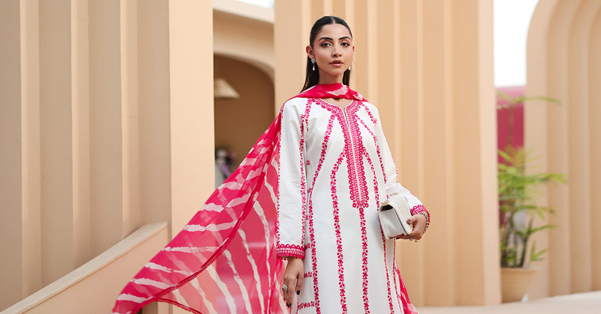 Maria B | Luxury Pret 25 | DW-EA25-60 -  Maria B Ladies Clothes - Original Designer Dress - House of Maryam