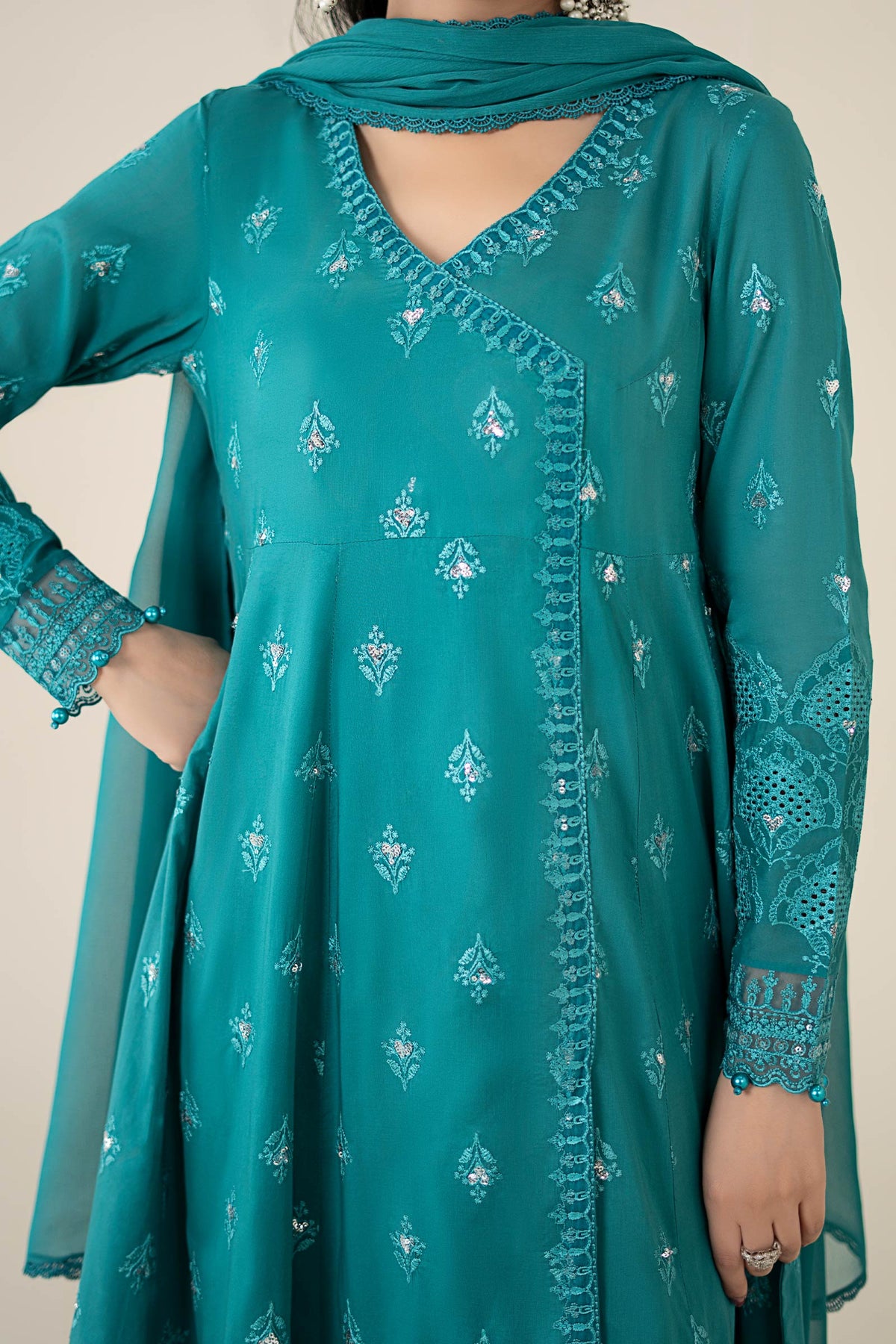 Maria B | Luxury Pret 25 | DW-EA25-61 -  Maria B Ladies Clothes - Original Designer Dress - House of Maryam