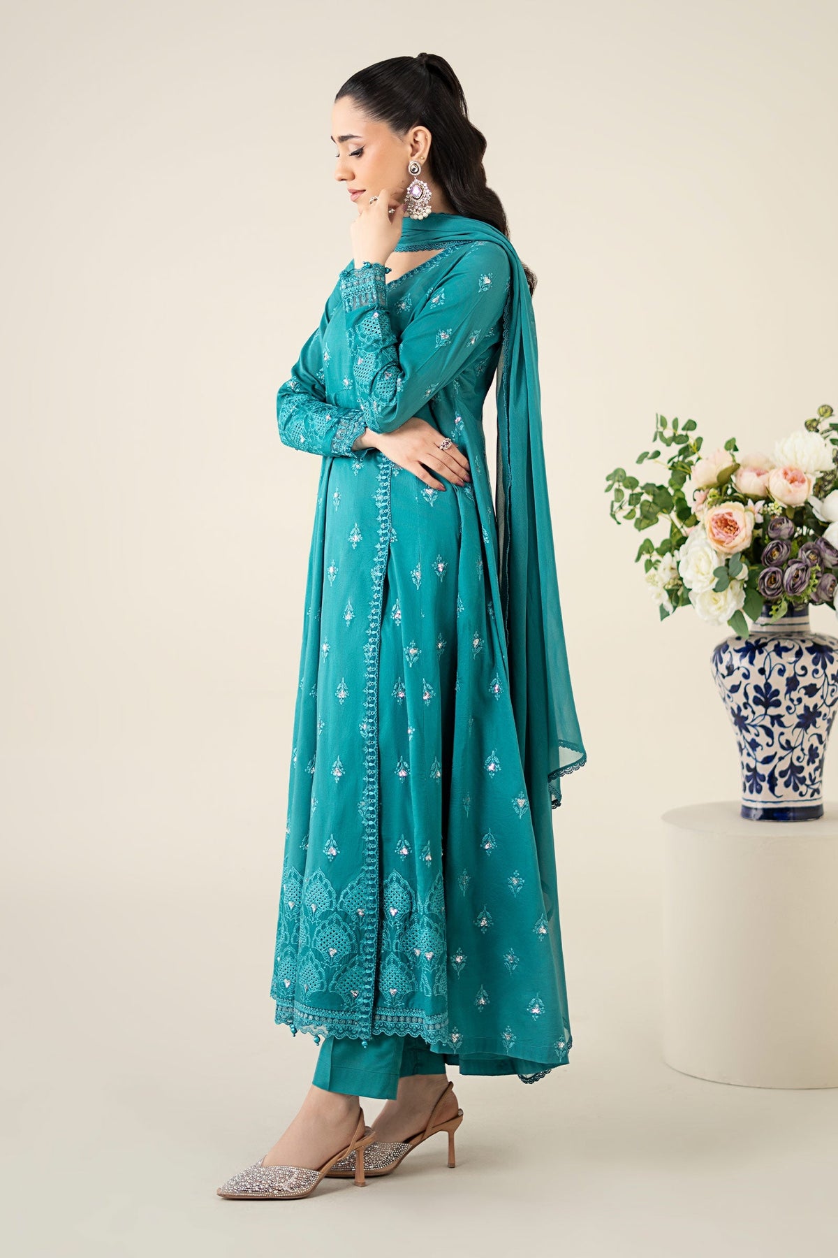 Maria B | Luxury Pret 25 | DW-EA25-61 -  Maria B Ladies Clothes - Original Designer Dress - House of Maryam