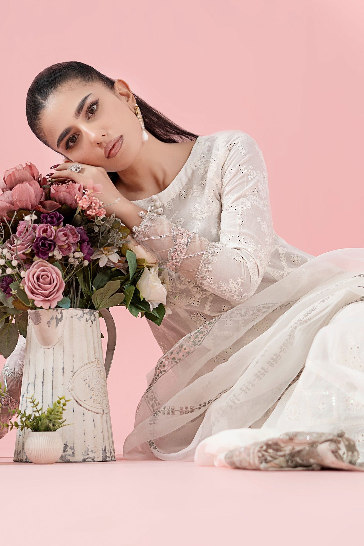 Maria B | Luxury Pret 25 | DW-EA25-65 -  Maria B Ladies Clothes - Original Designer Dress - House of Maryam