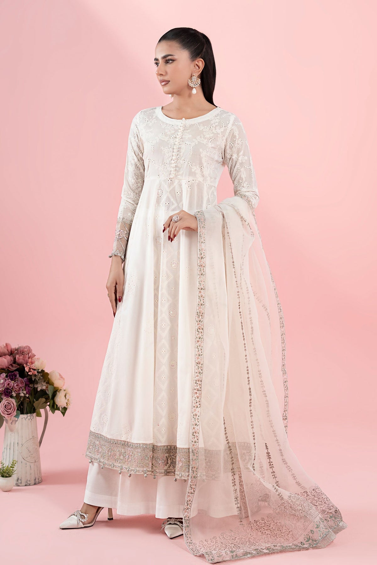 Maria B | Luxury Pret 25 | DW-EA25-65 -  Maria B Ladies Clothes - Original Designer Dress - House of Maryam