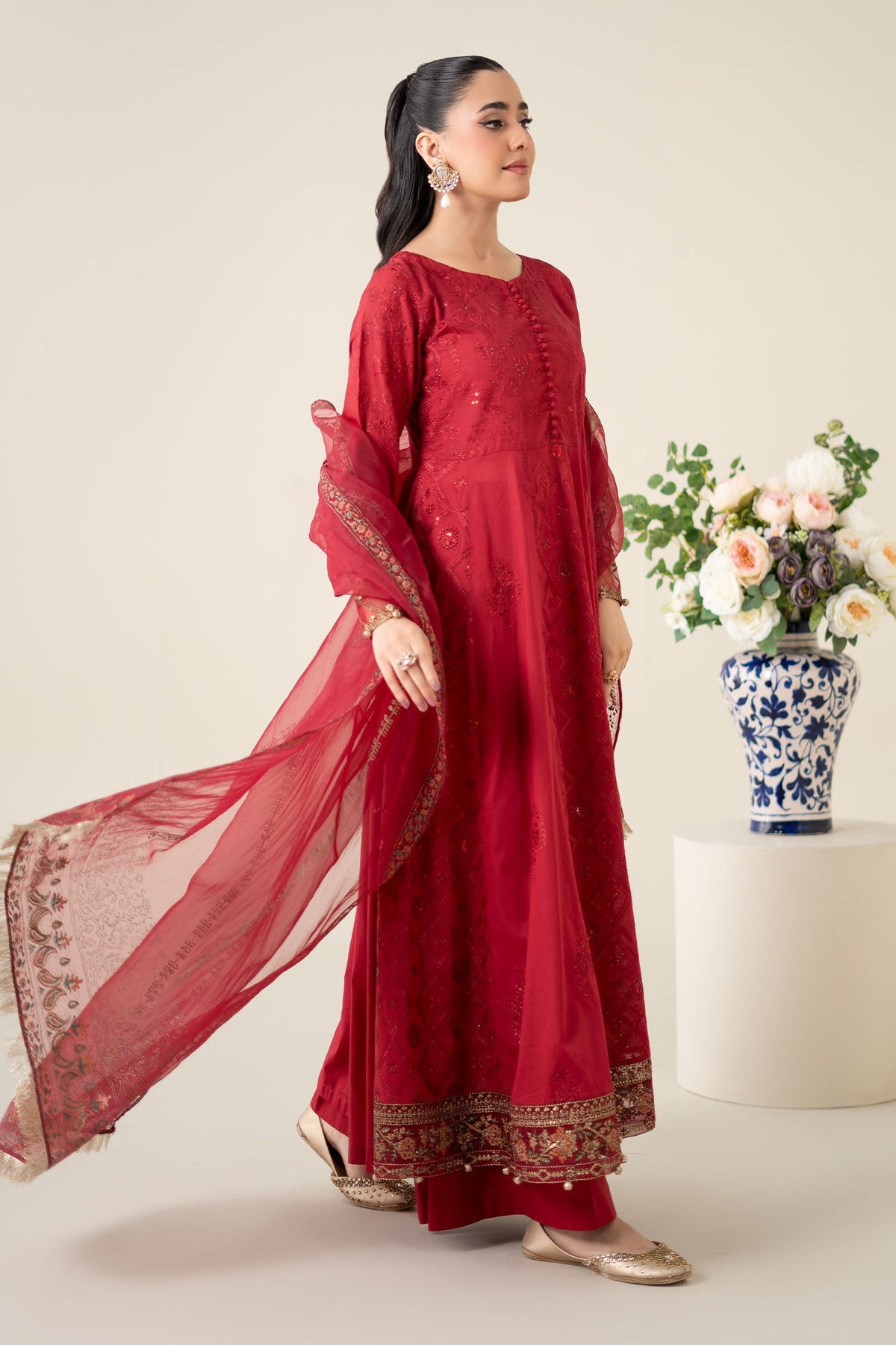 Maria B | Luxury Pret 25 | DW-EA25-65 -  Maria B Ladies Clothes - Original Designer Dress - House of Maryam